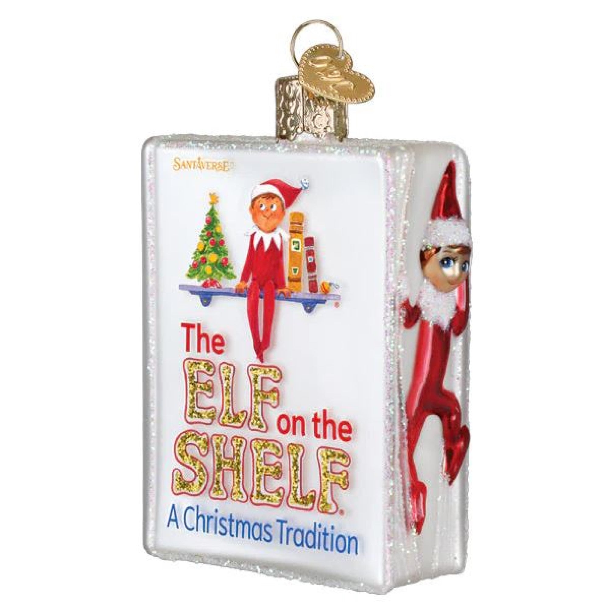 Old World Christmas Blown Glass Ornament for Christmas Tree, The Elf On The Shelf
