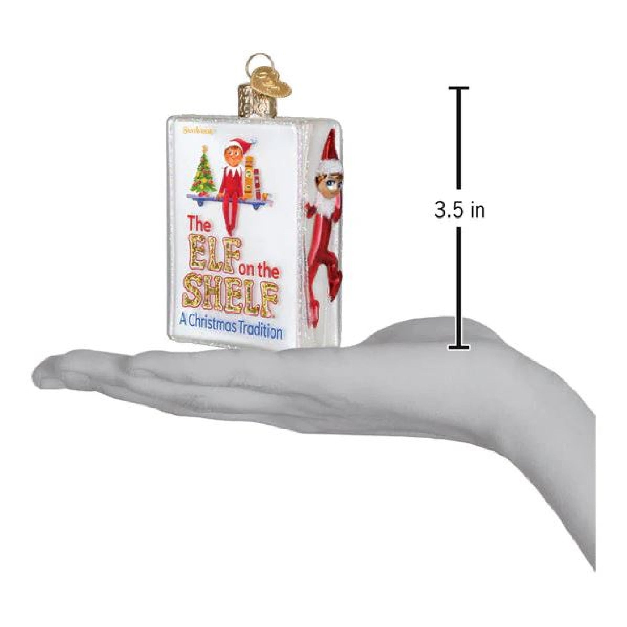 Old World Christmas Blown Glass Ornament for Christmas Tree, The Elf On The Shelf