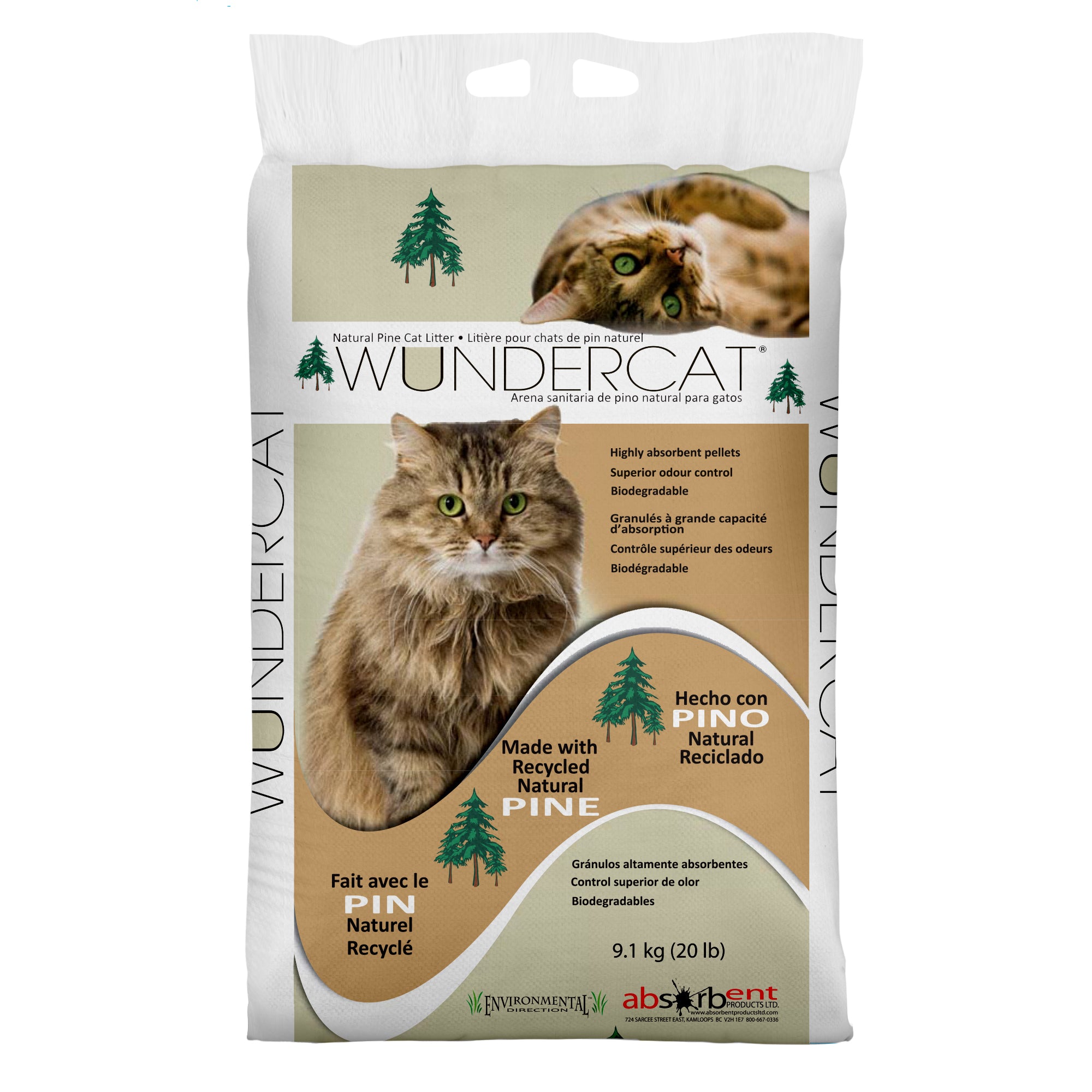 Progressive Planet Wundercat Natural Pine Cat Litter, 20lbs
