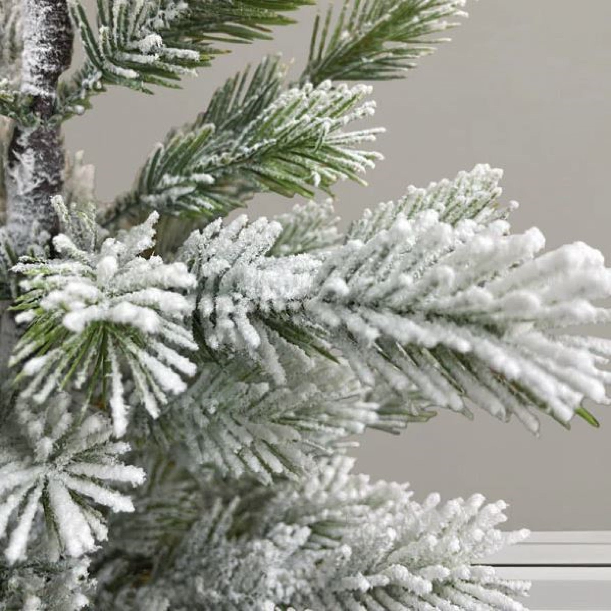Old World Christmas Tabletop Faux Frosted Balsam Tree with Burlap Base, 23in