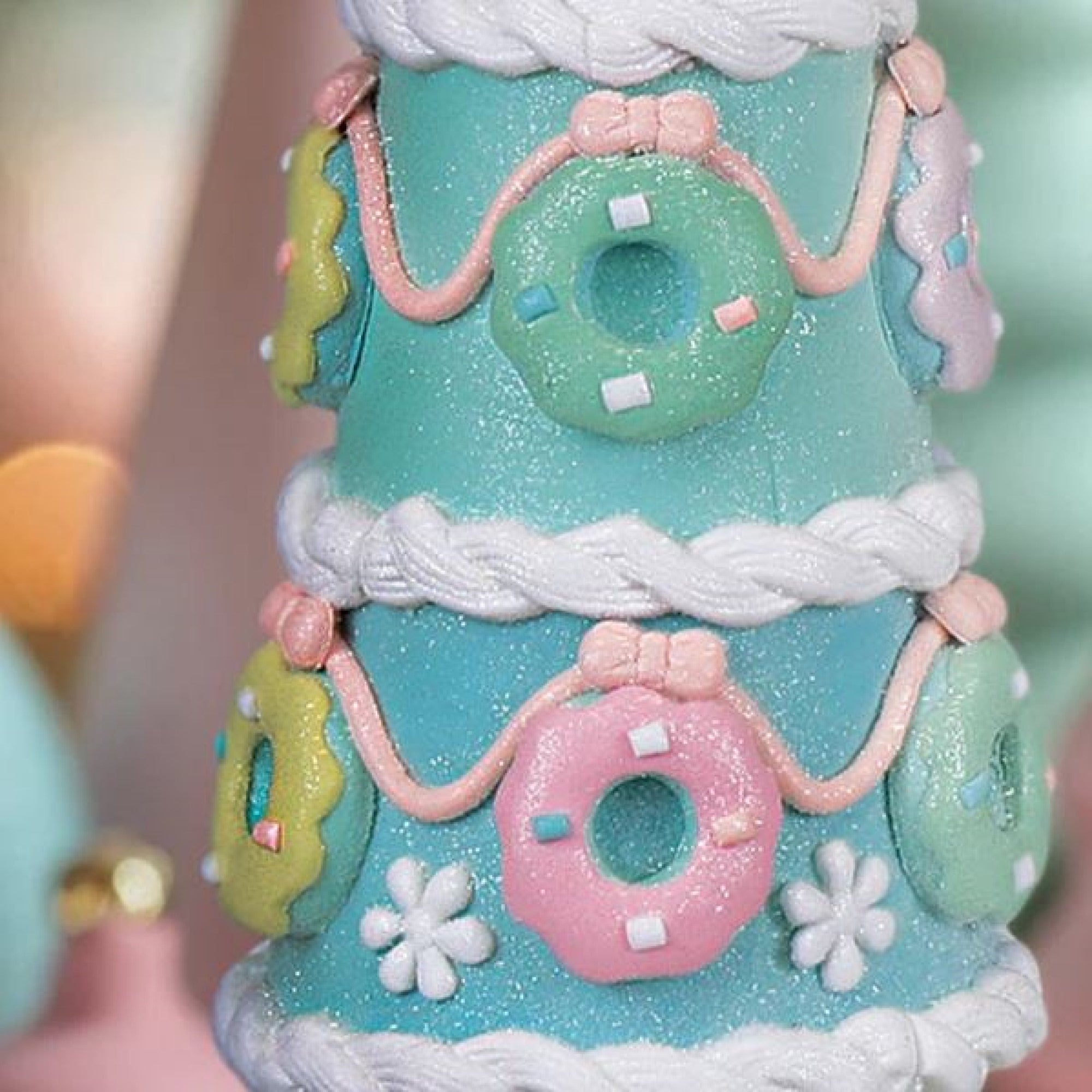 Old World Christmas Tabletop Resin Touch of Whimsy Christmas Tree, 17.5in