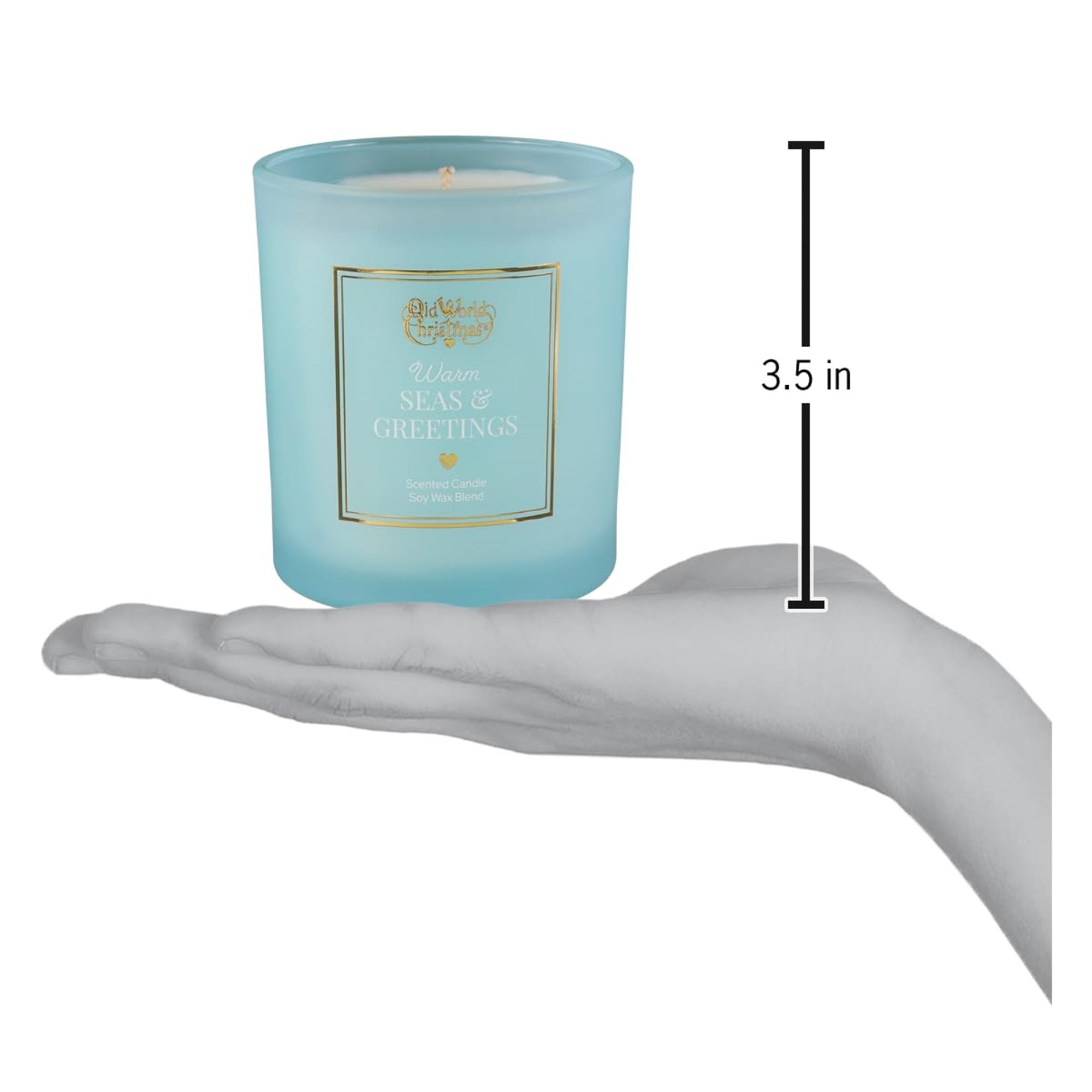 Old World Christmas Soy Wax Blend Candle, Warm Seas & Greetings, 8oz