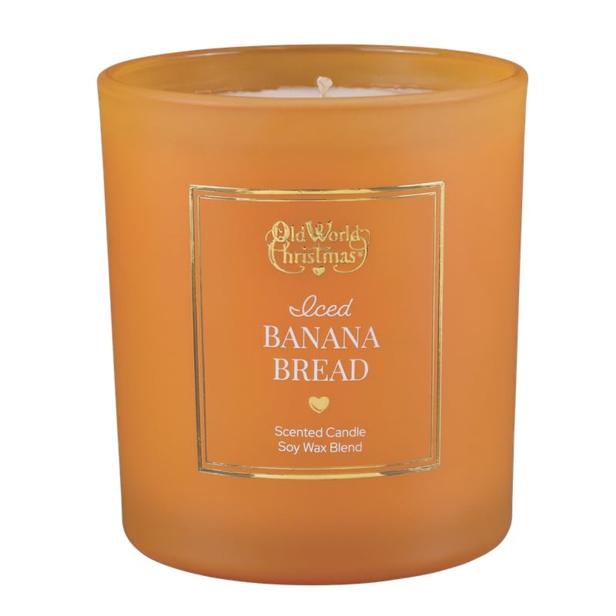 Old World Christmas Soy Wax Blend Candle, Iced Banana Bread, 8oz