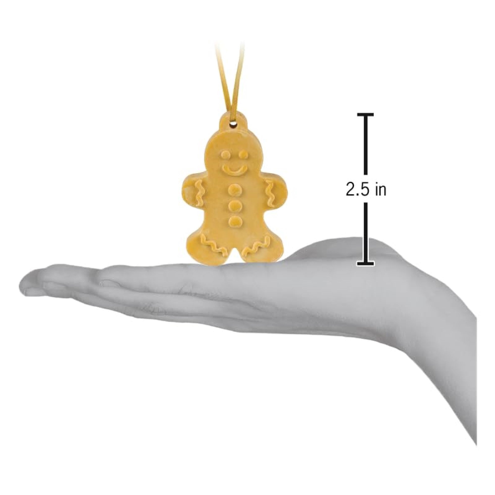 Old World Christmas Gypsum Scented Ornament for Christmas Tree, Cinnamon Gingerbread Man