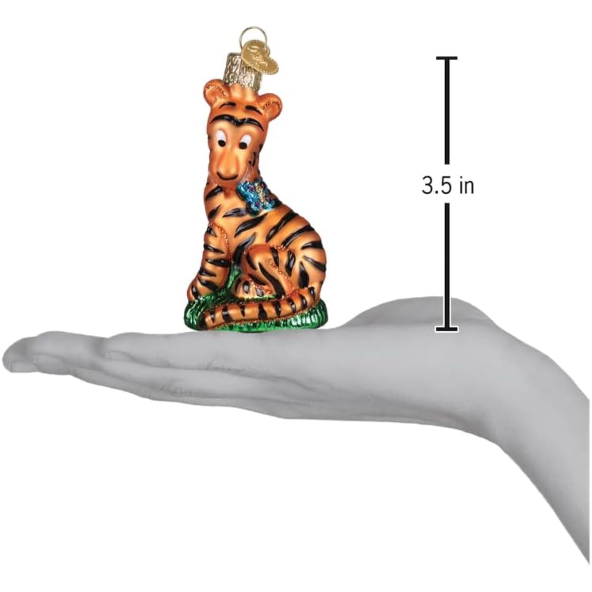 Old World Christmas Blown Glass Ornament for Christmas Tree, Tigger