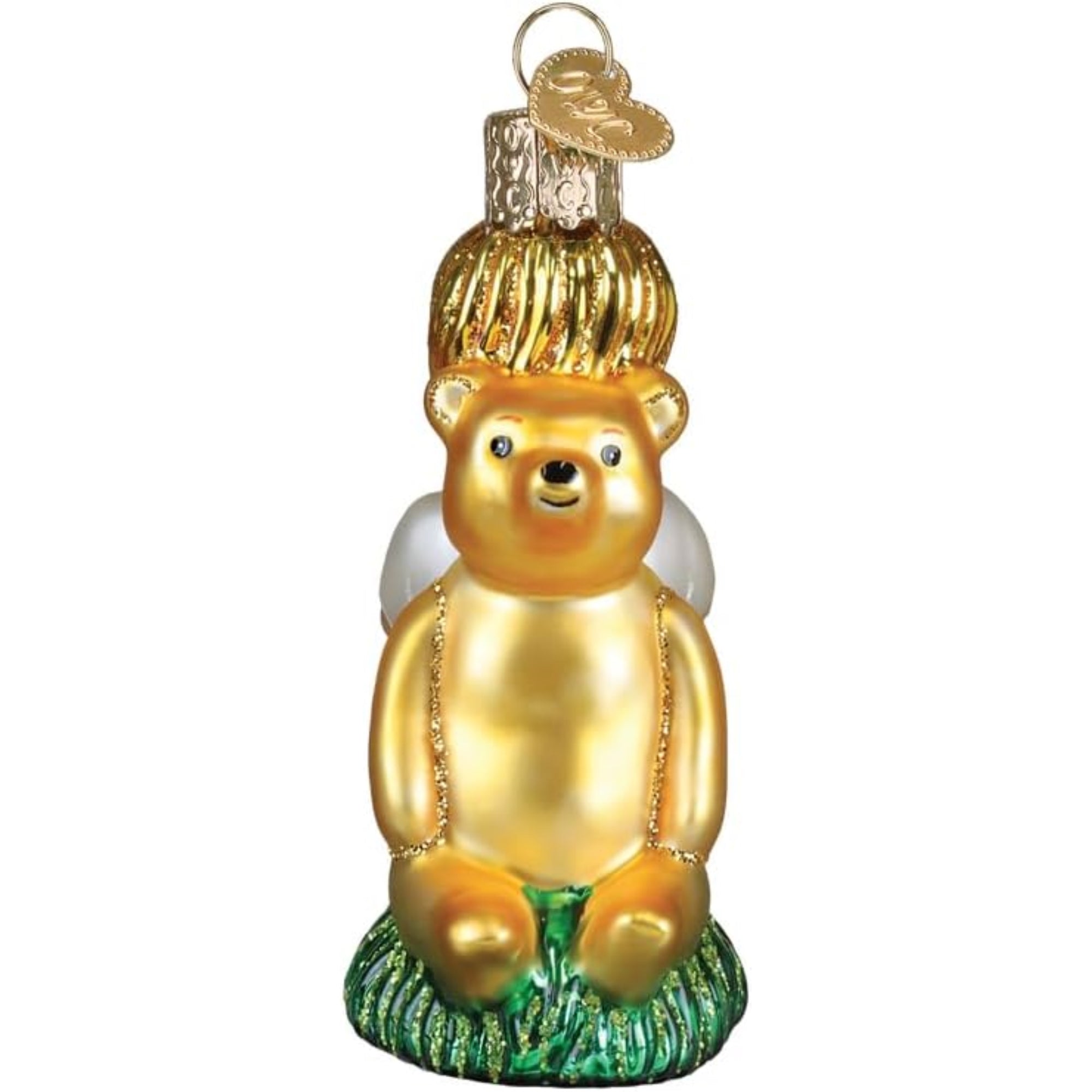 Old World Christmas Blown Glass Ornament for Christmas Tree, Winnie & Christopher Robin