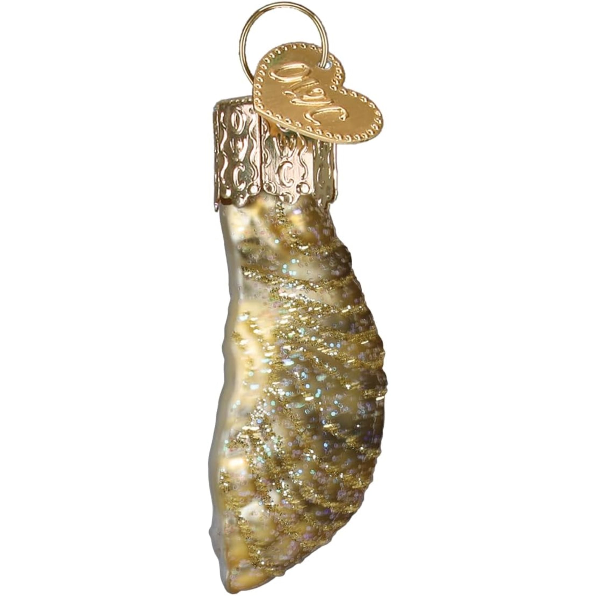 Old World Christmas Blown Glass Ornament for Christmas Tree, Gumdrops (Mini) Collection, Oyster with Pearl