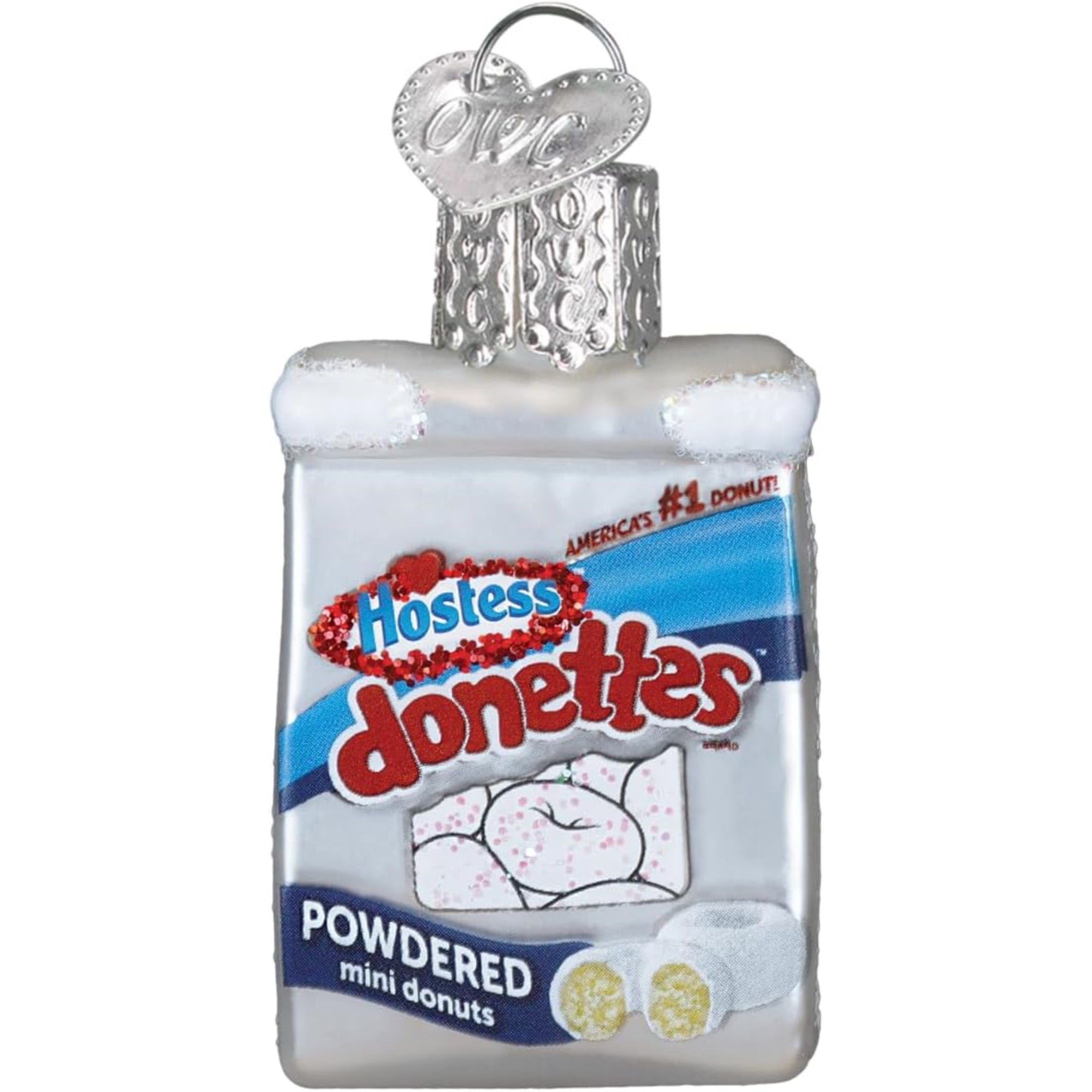 Old World Christmas Blown Glass Ornament for Christmas Tree, Gumdrops (Mini) Collection, Hostess Donettes