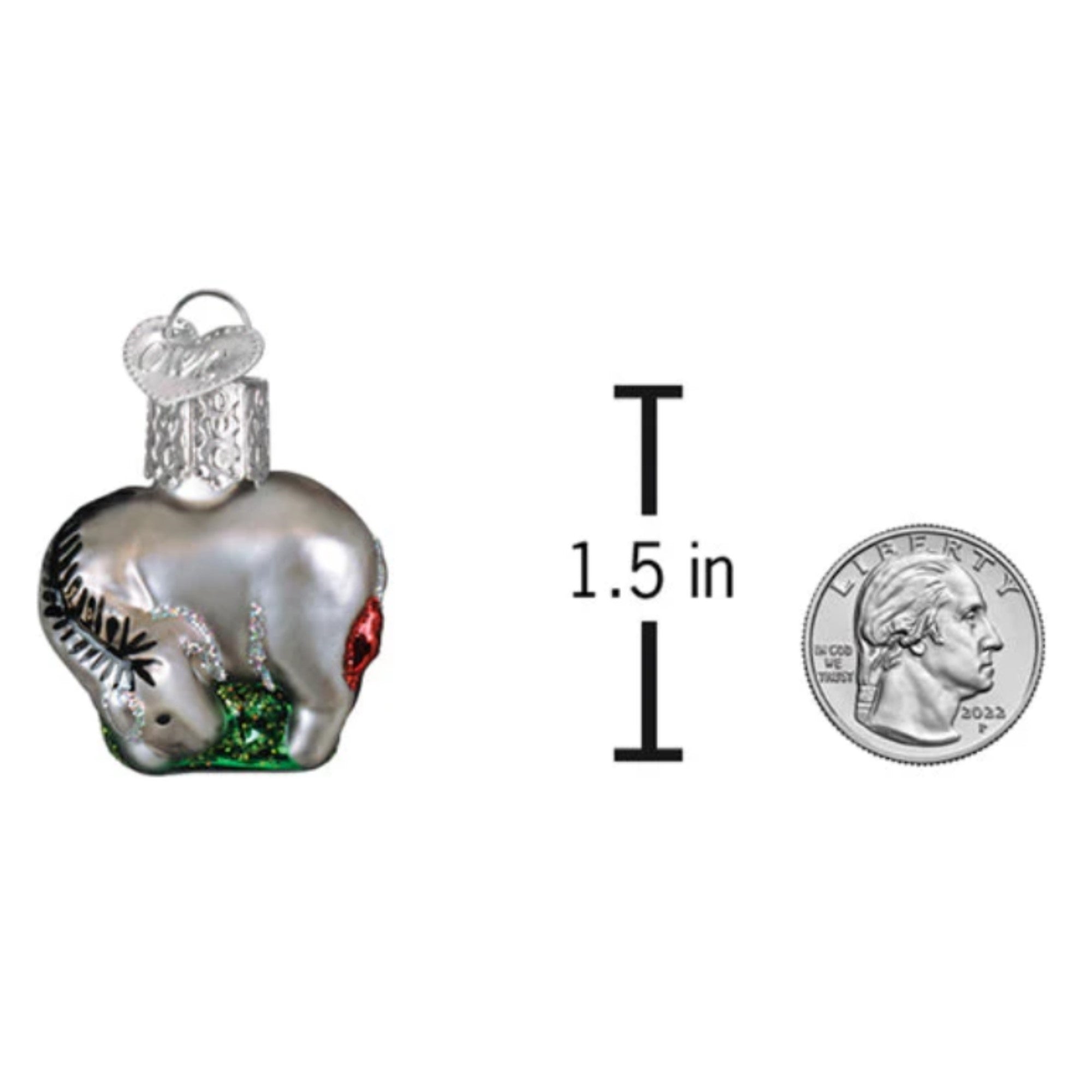 Old World Christmas Blown Glass Ornament for Christmas Tree, Gumdrops (Mini) Collection, Eeyore