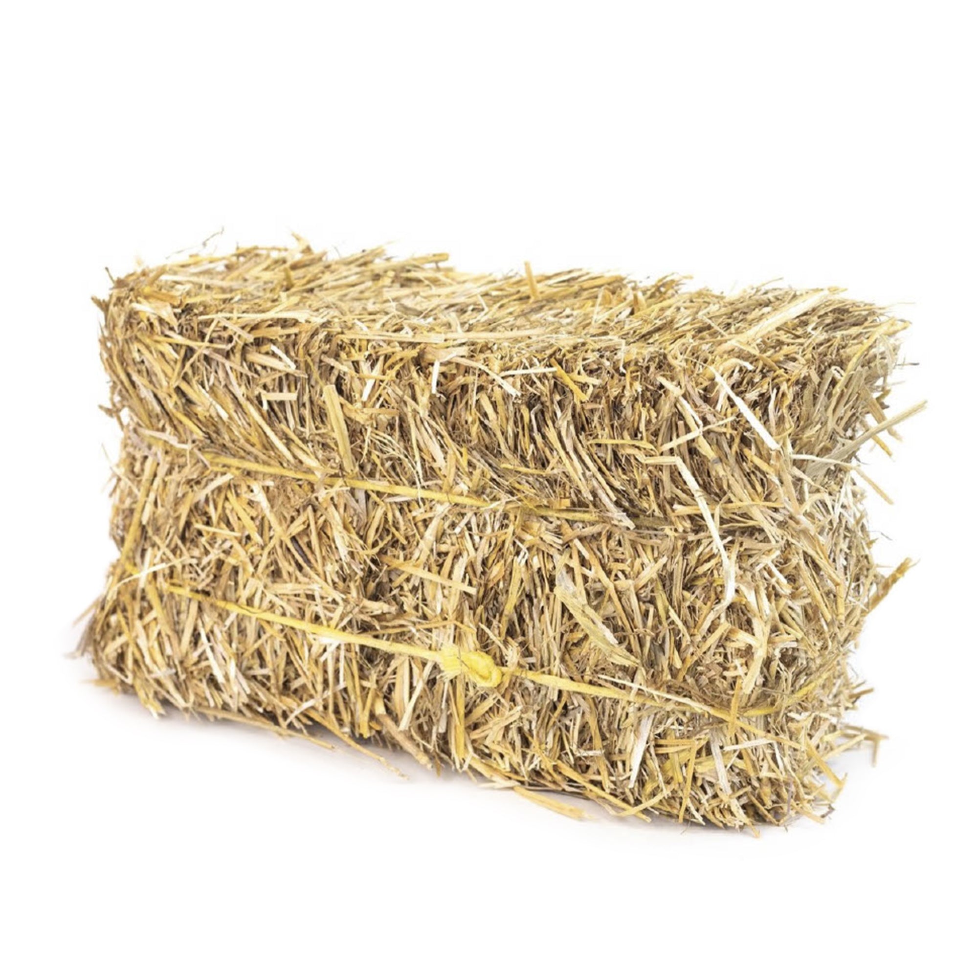Firewood Central Mini Straw Bale by Morning View Acres – 100% Natural Wheat Straw for Gardening, Pet Bedding, Grass Seeding & Rustic Decor (4” x 6” x 12”) 2lb
