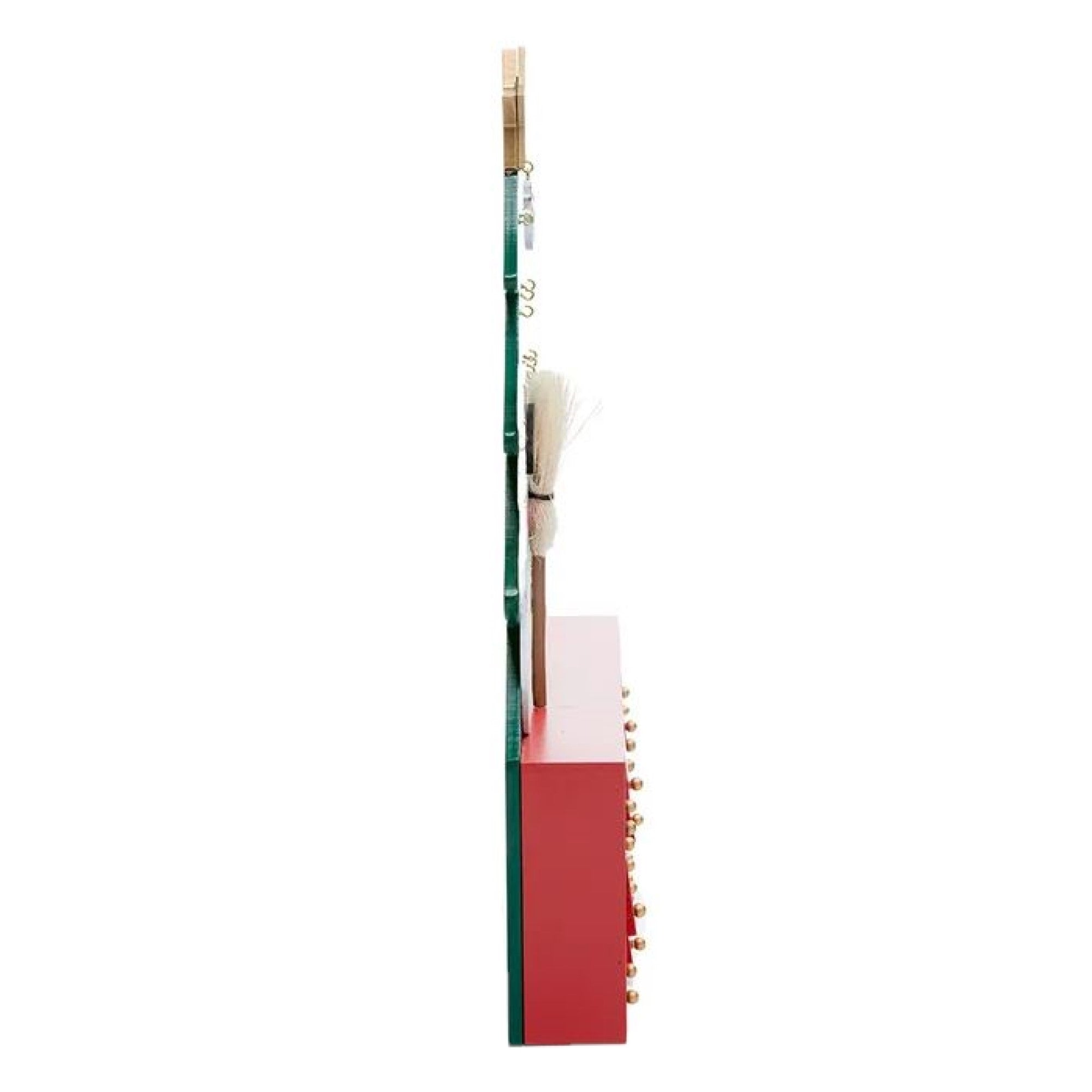Kurt Adler Wooden Snowman with Christmas Tree Advent Calendar