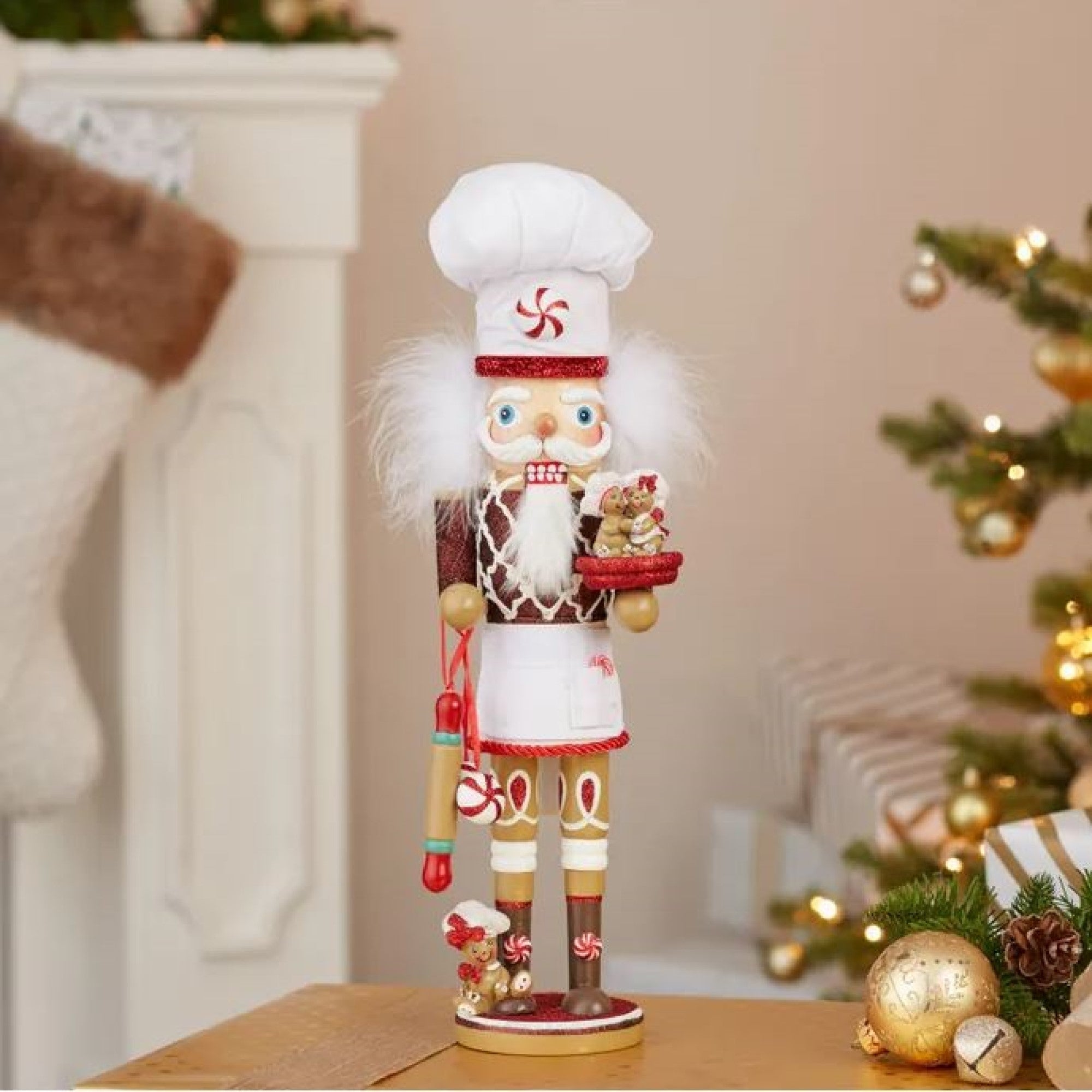 Kurt Adler Hollywood Nutcracker, Gingerbread Chef, 15.5in