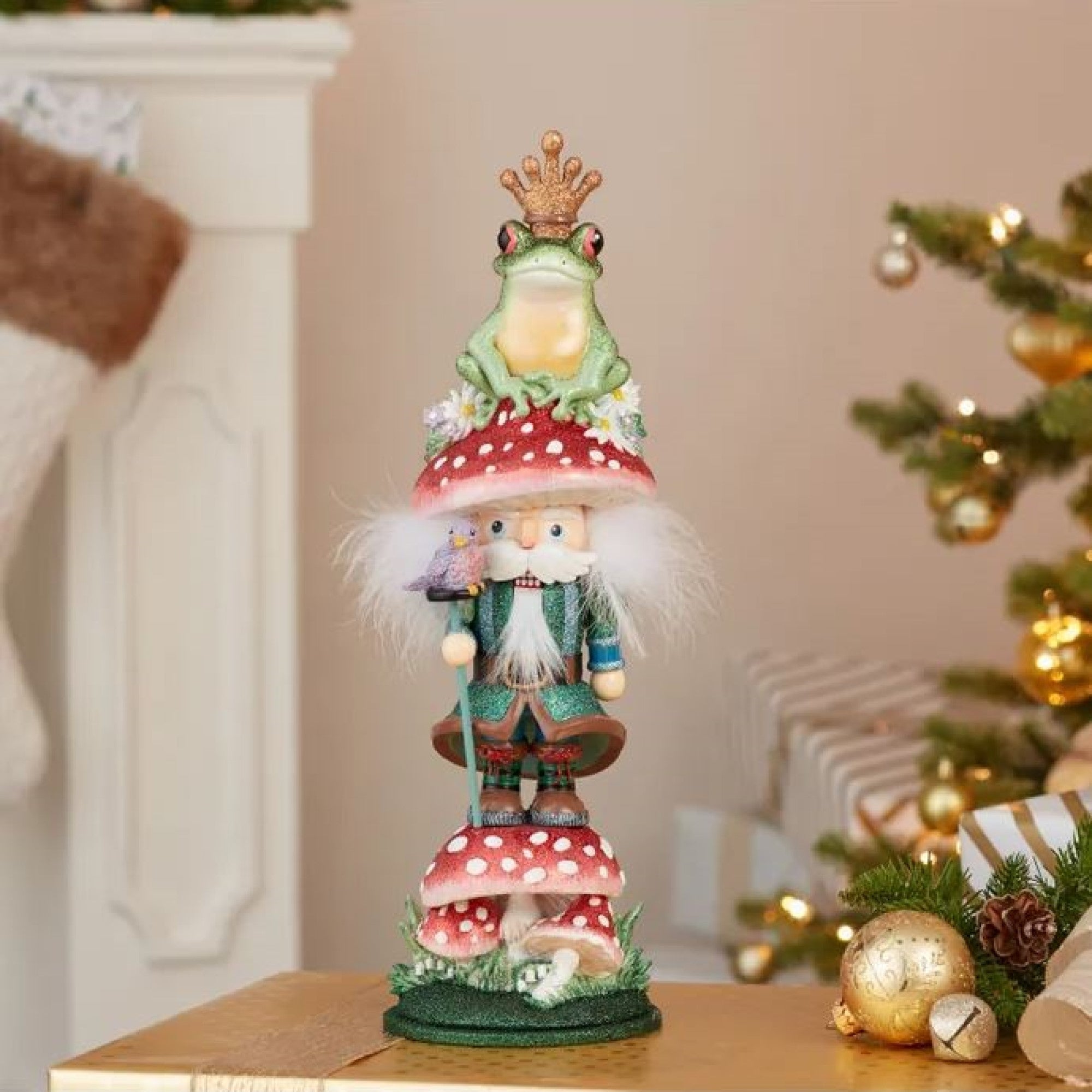 Kurt Adler Wooden Hollywood Nutcracker, Frog Prince, 16.5in