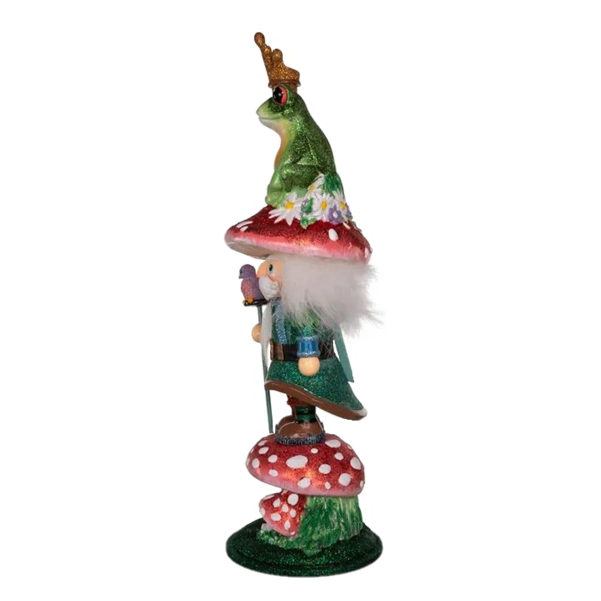 Kurt Adler Wooden Hollywood Nutcracker, Frog Prince, 16.5in