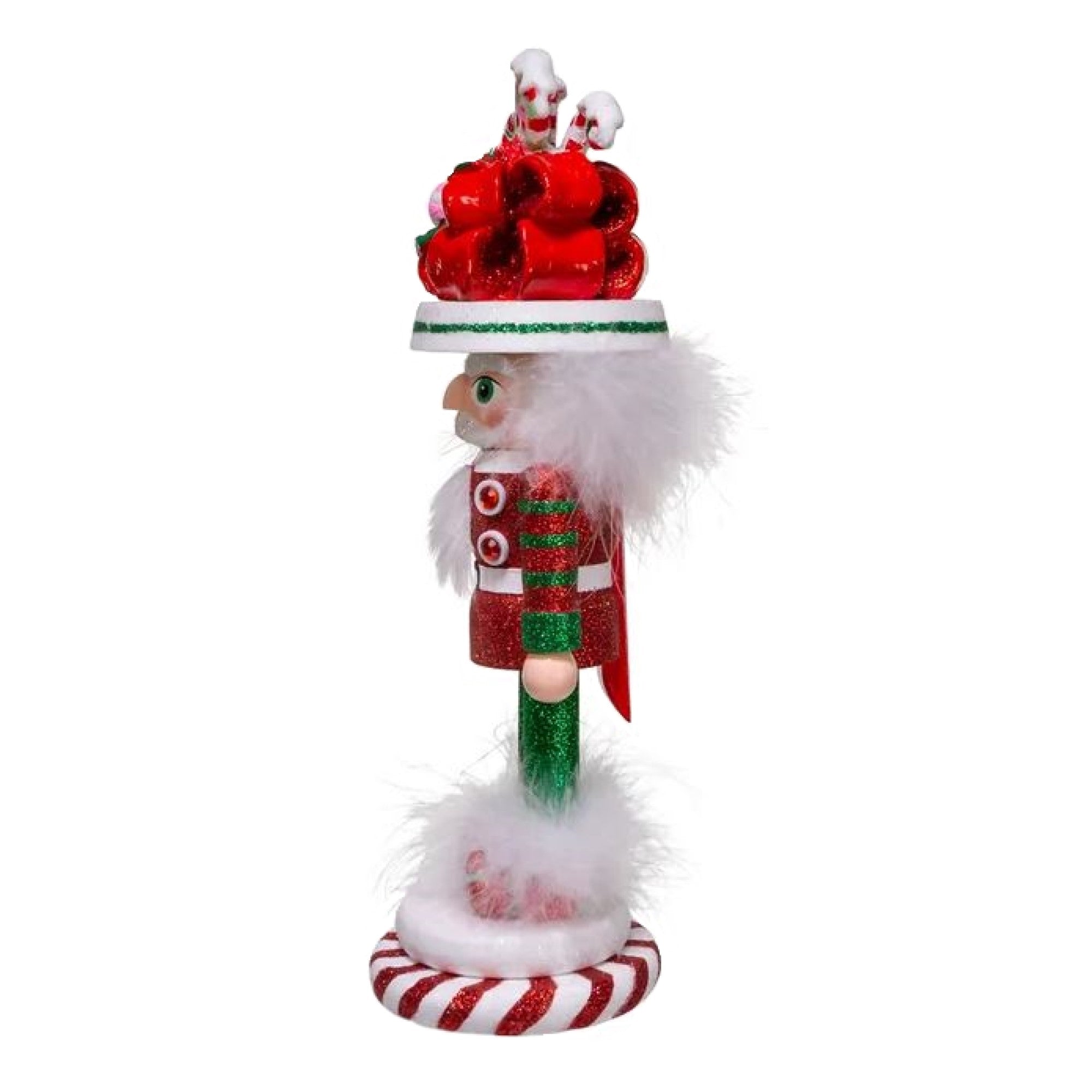 Kurt Adler Wooden Hollywood Nutcracker, Candy Soldier, 12in