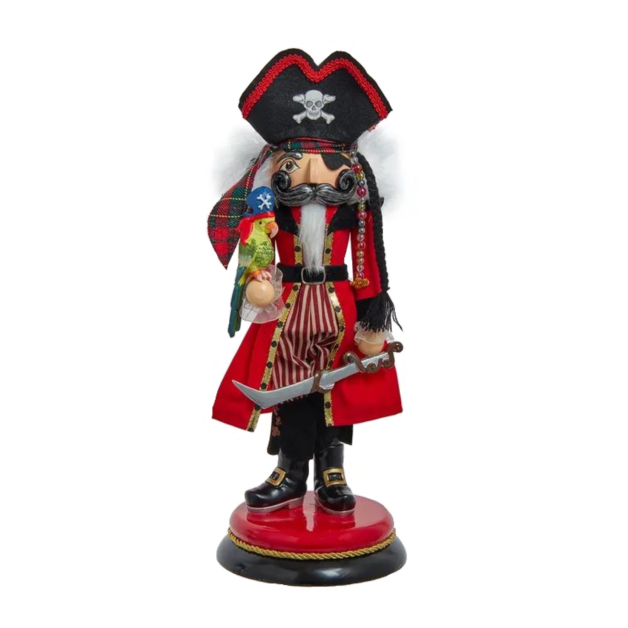 Kurt Adler Wooden Hollywood Nutcracker, Pirate, 15in