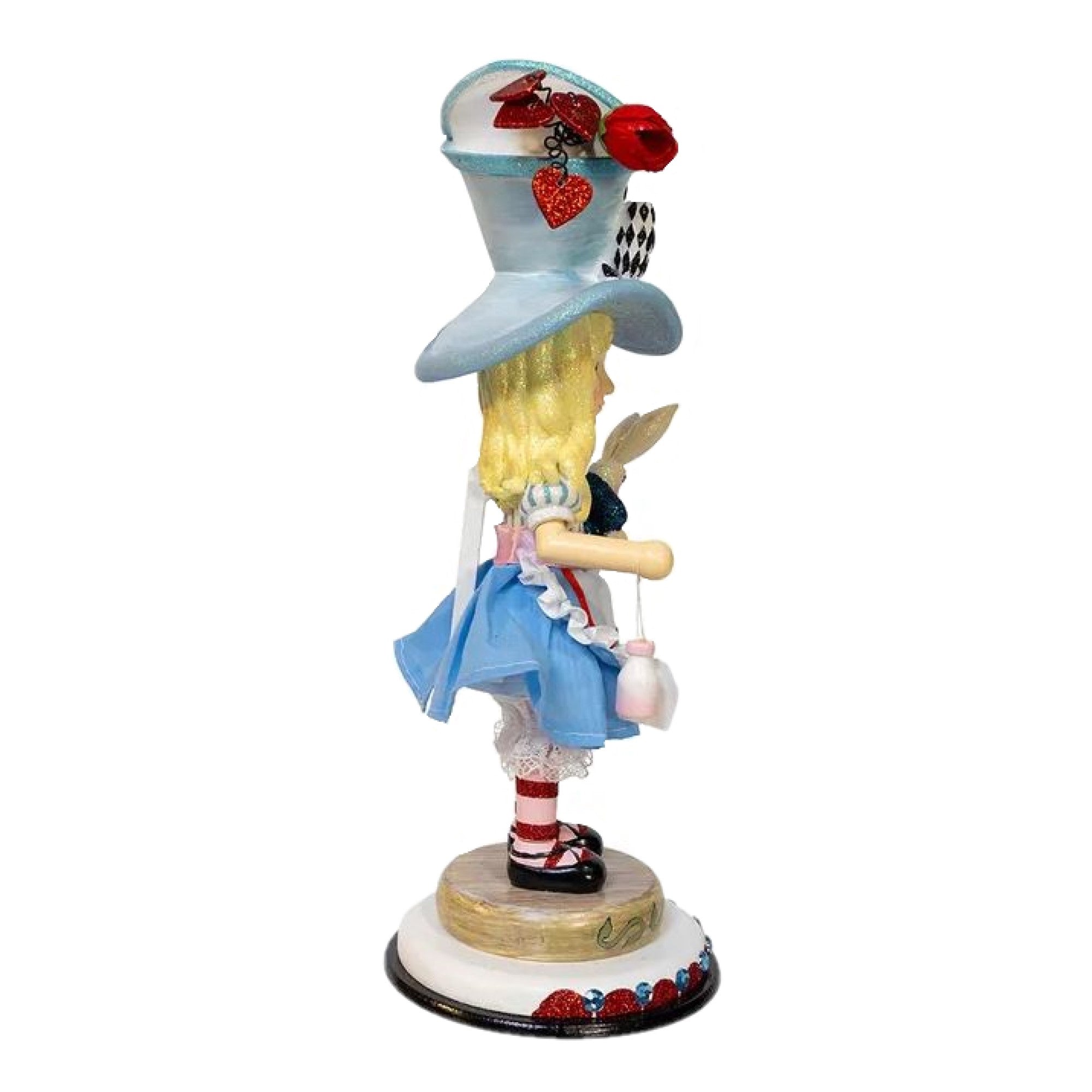 Kurt Adler Wooden Hollywood Nutcracker, Alice in Wonderland, 13in