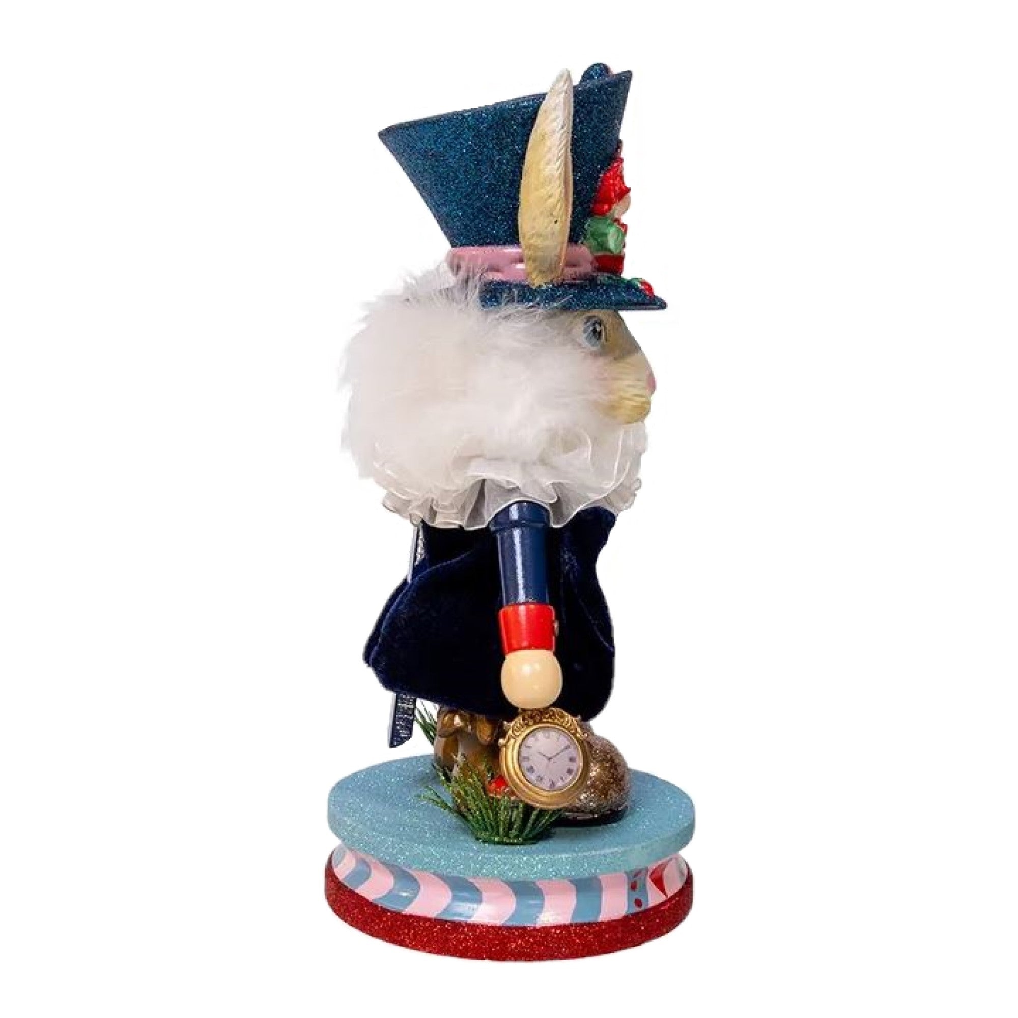 Kurt Adler Wooden Hollywood Nutcracker, White Rabbit, 13in