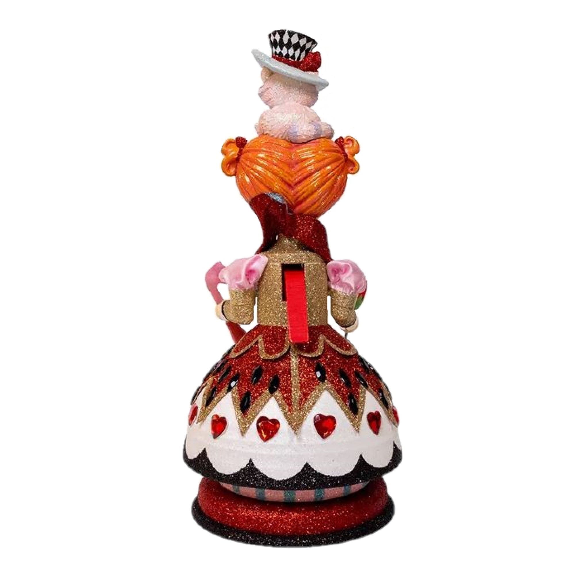 Kurt Adler Wooden Hollywood Nutcracker, Queen of Hearts, 13in