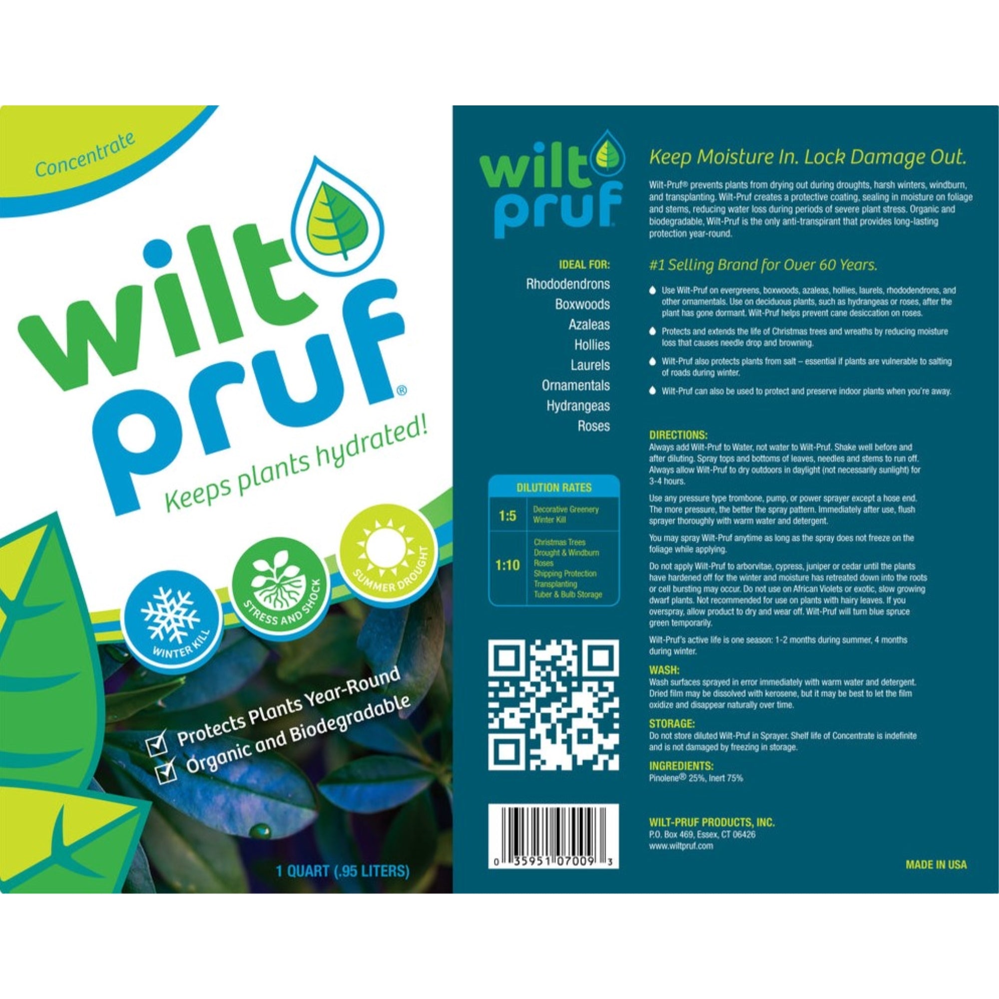 Wilt-Pruf Anti-Transpirant Plant Protector and Moisture Retention Concentrate