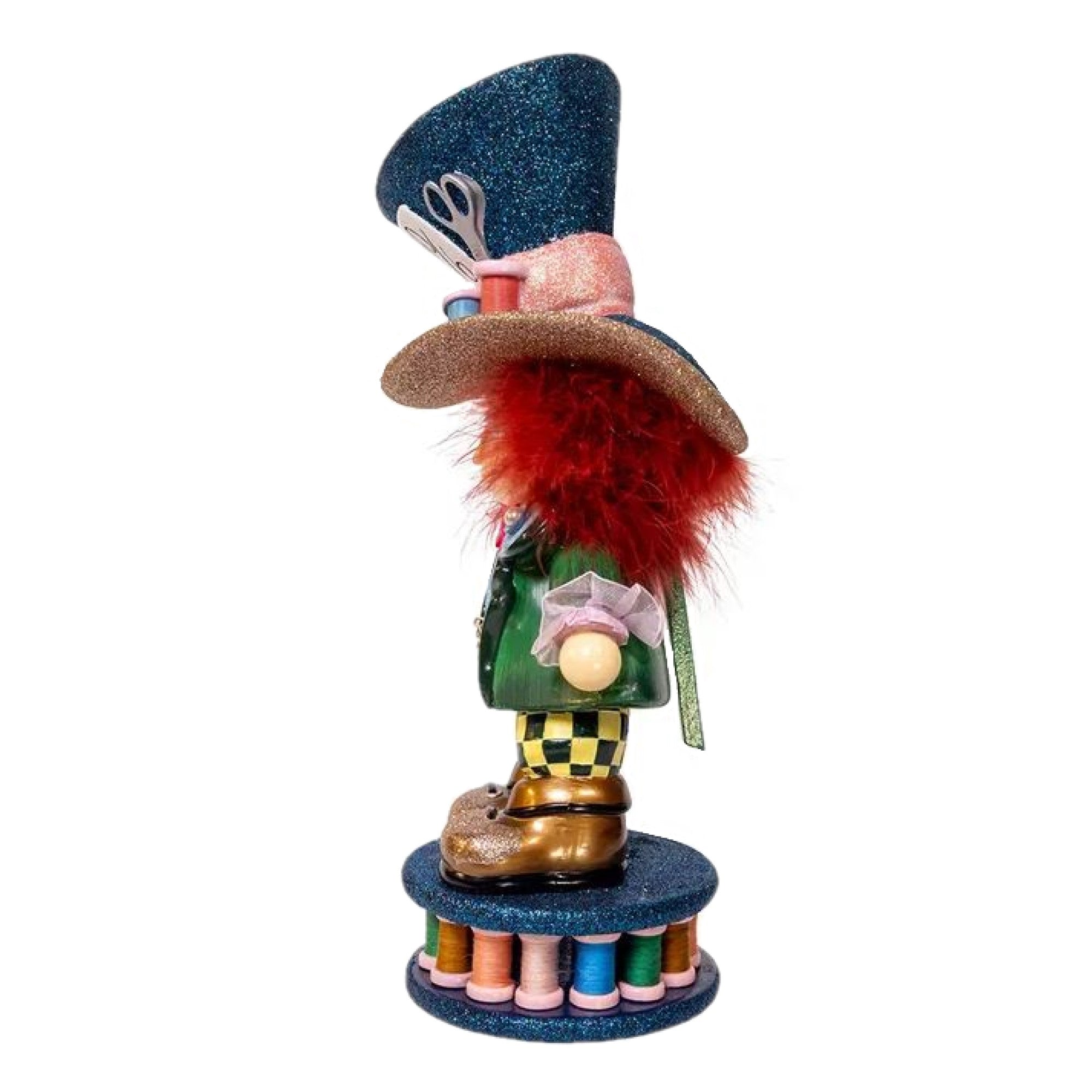 Kurt Adler Resin Hollywood Nutcracker, Mad Hatter, 13in