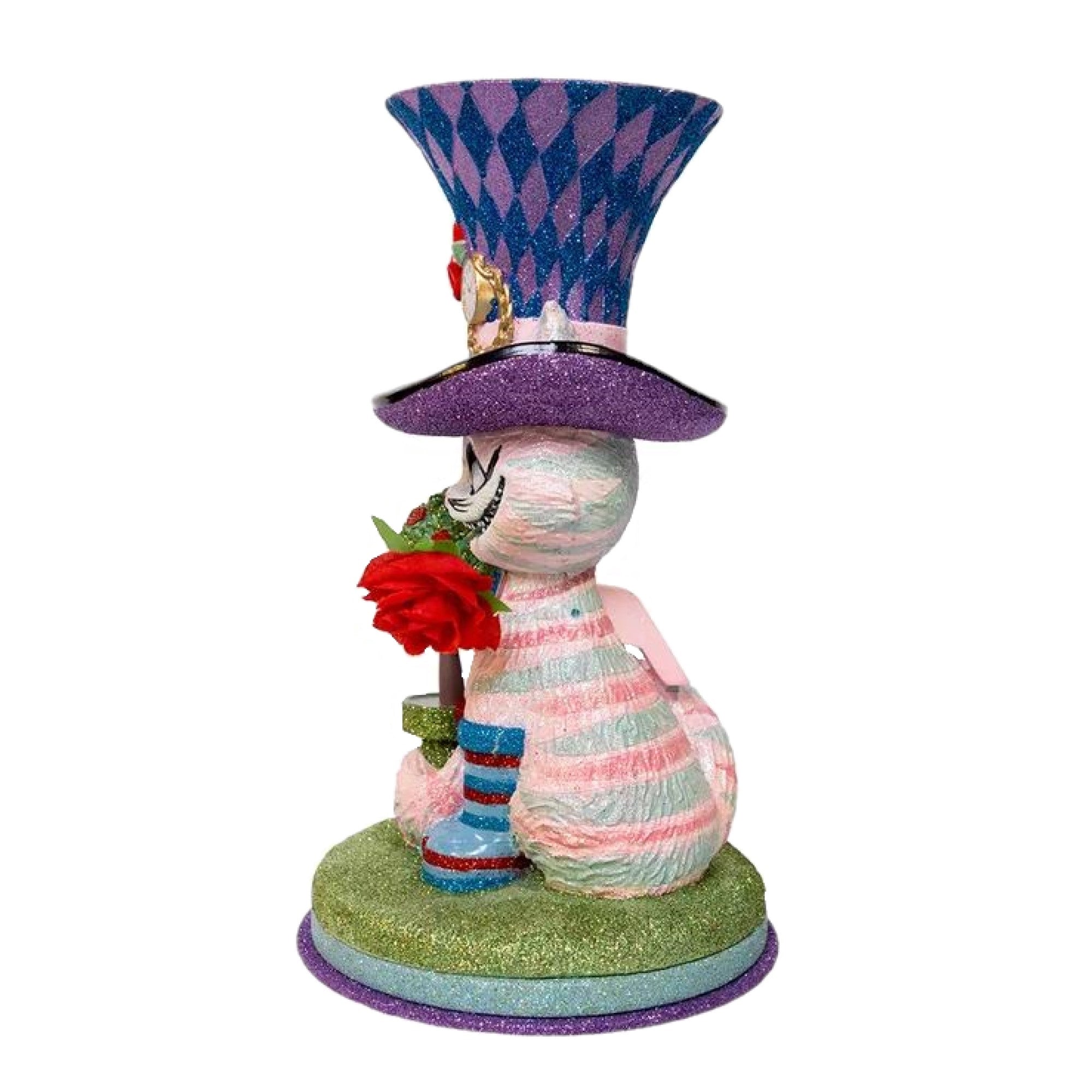 Kurt Adler Resin Hollywood Nutcracker, Cheshire Cat, 10in