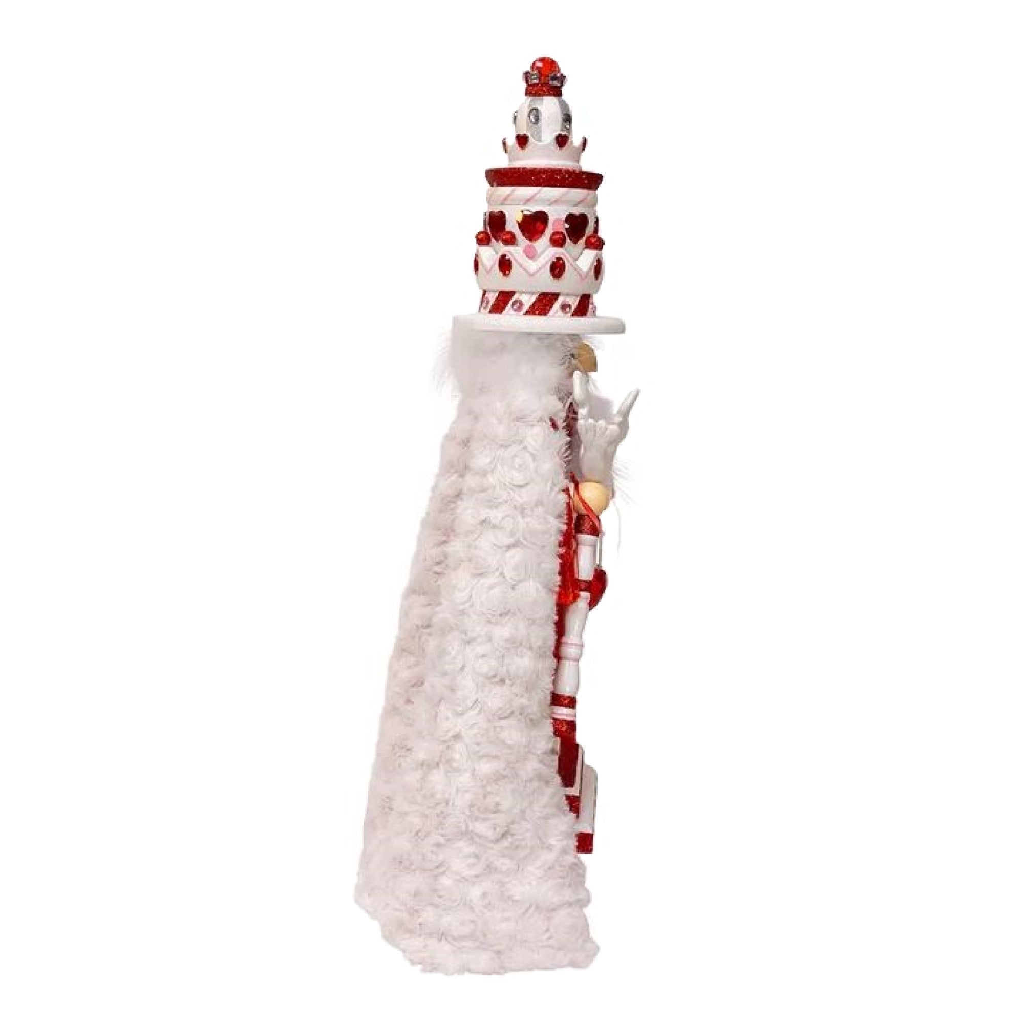 Kurt Adler Wooden Hollywood Nutcracker, King of Hearts, 19.5in