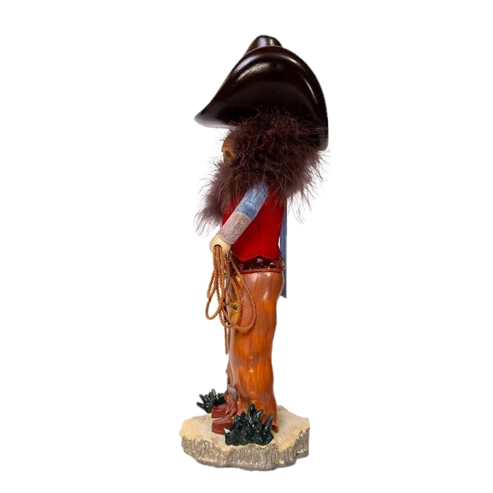 Kurt Adler Resin Hollywood Nutcracker, Cowboy with Lasso, 18in