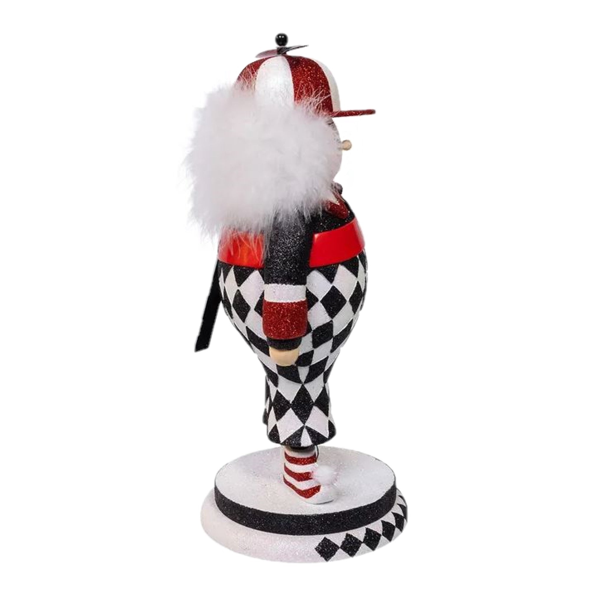 Kurt Adler Resin Hollywood Nutcracker, Tweedle Dum, Red, 14.5in