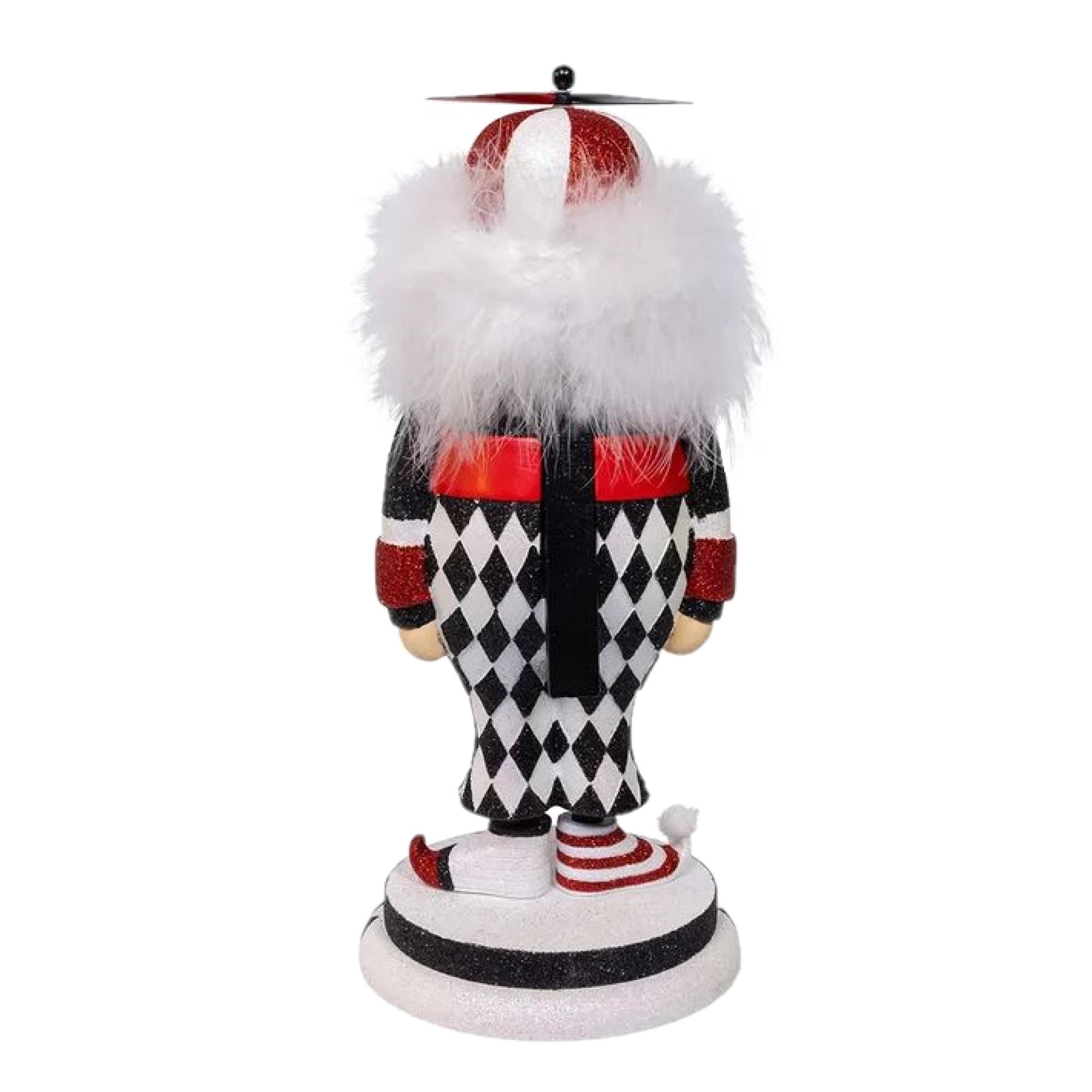 Kurt Adler Resin Hollywood Nutcracker, Tweedle Dum, Red, 14.5in