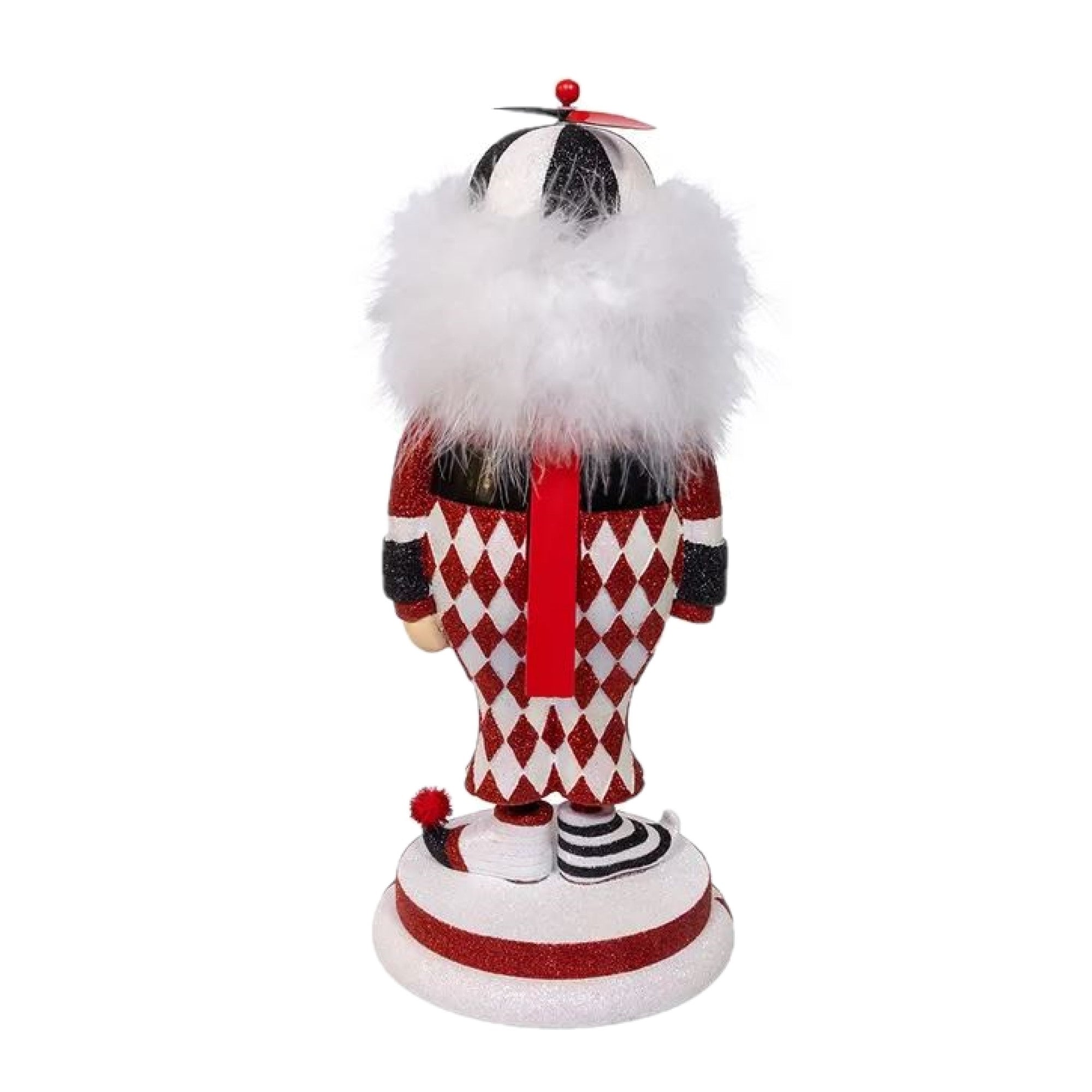 Kurt Adler Resin Hollywood Nutcracker, Tweedle Dee, Black, 14.5in