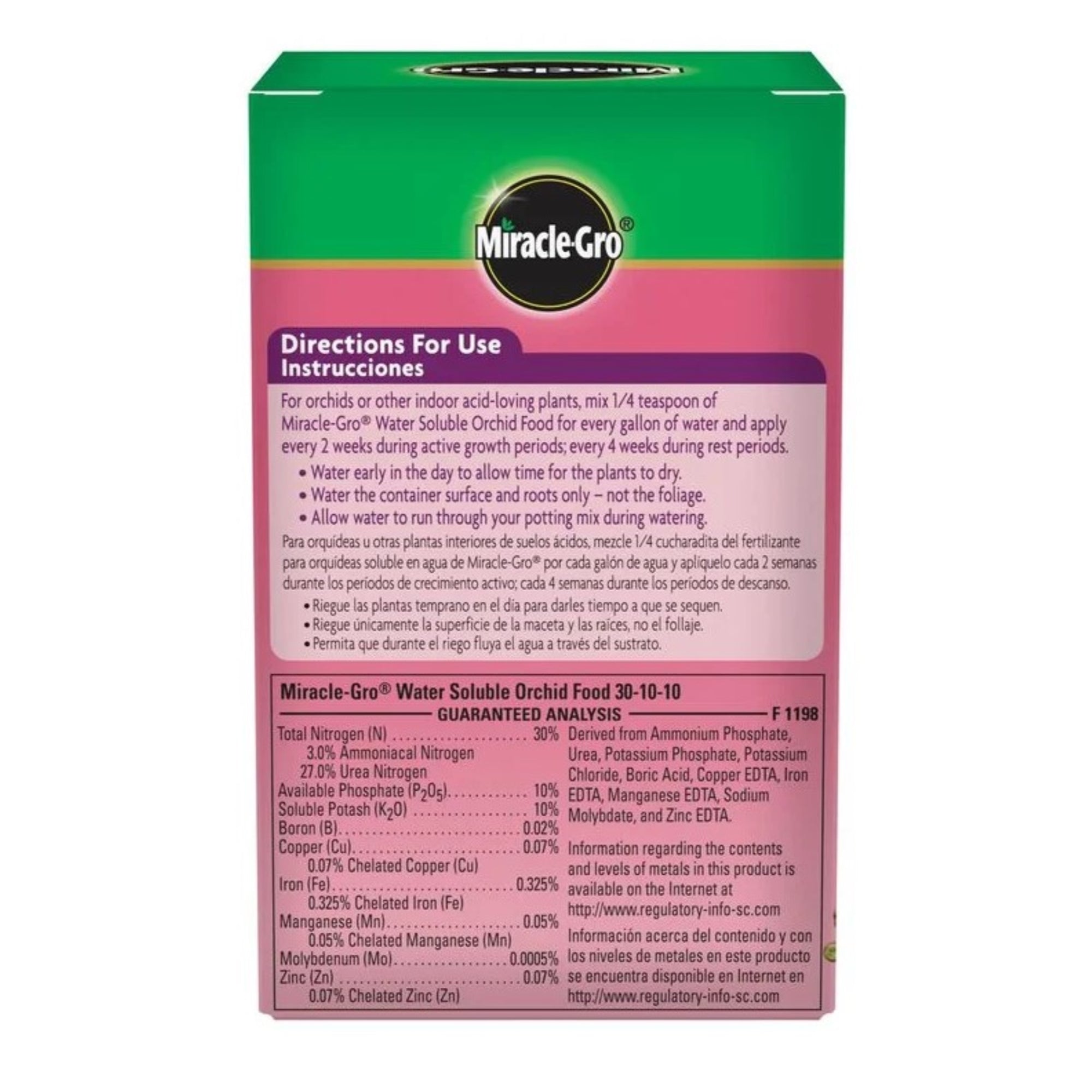 Miracle-Gro 30-10-10 Water Soluble Orchid Food, 8oz