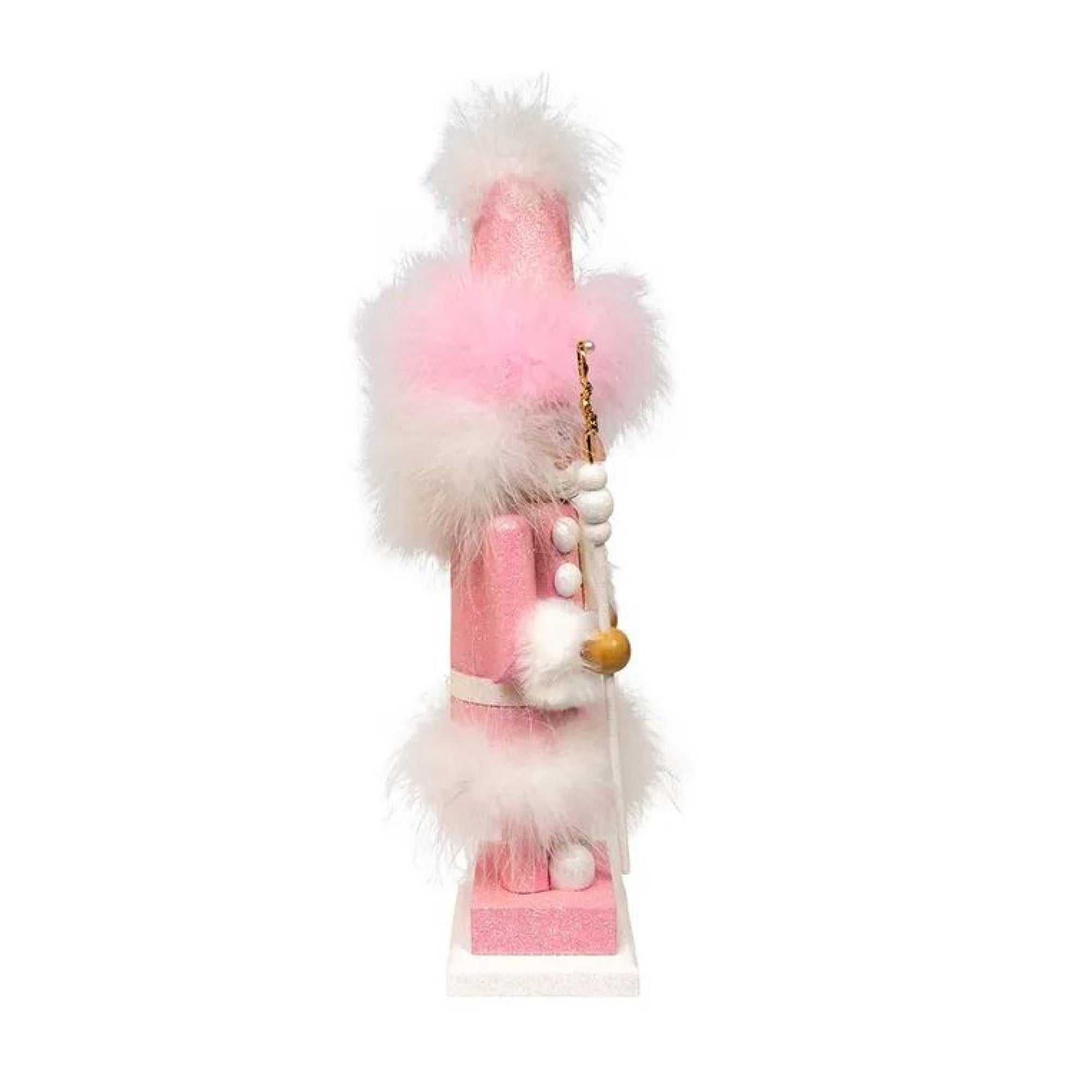 Kurt Adler Wooden Hollywood Nutcracker, Pink Ballet, 15in