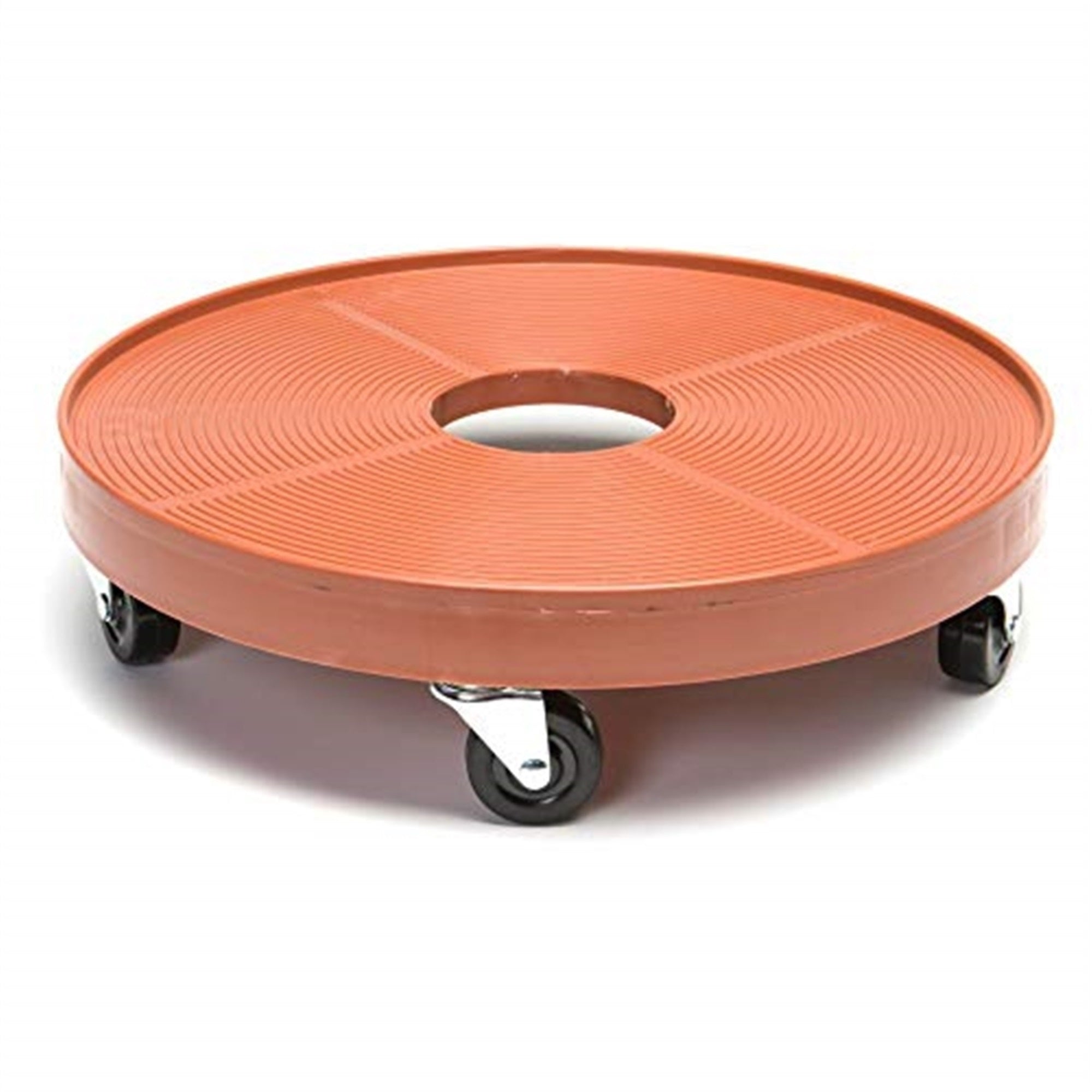 DeVault Heavy Duty Plastic Plant Dolly/Caddy with Hole, 16"