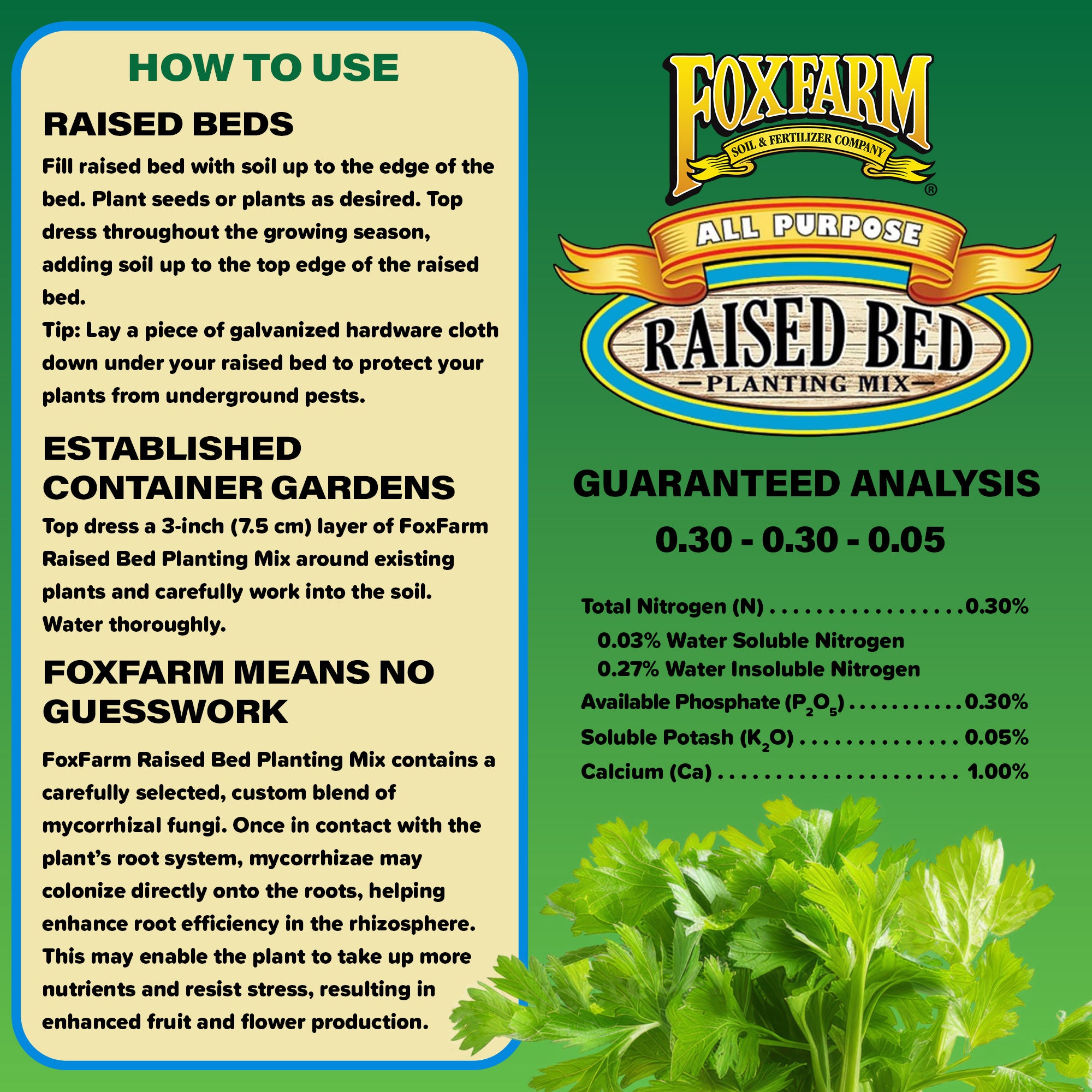 FoxFarm All Purpose Raised Bed Planting Mix, 1.5cu ft