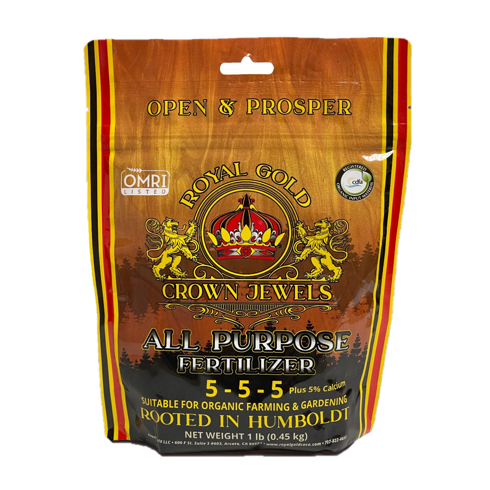 Royal Gold Crown Jewels Organic All Purpose 5-5-5 Dry Soluble Fertilizer for Preparing Soil