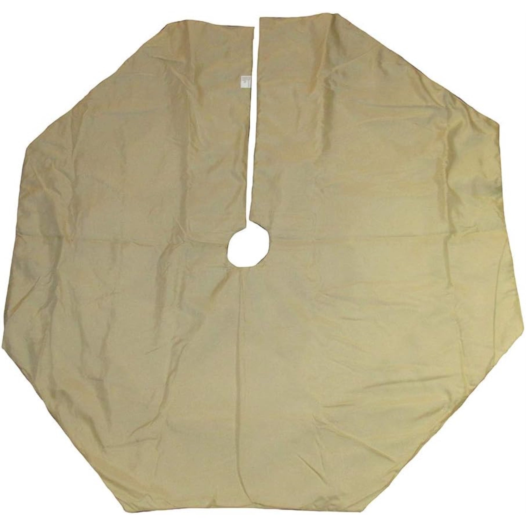 Kurt Adler Christmas Tree Skirt with Sequined Border Design, Gold/Ivory, 50in