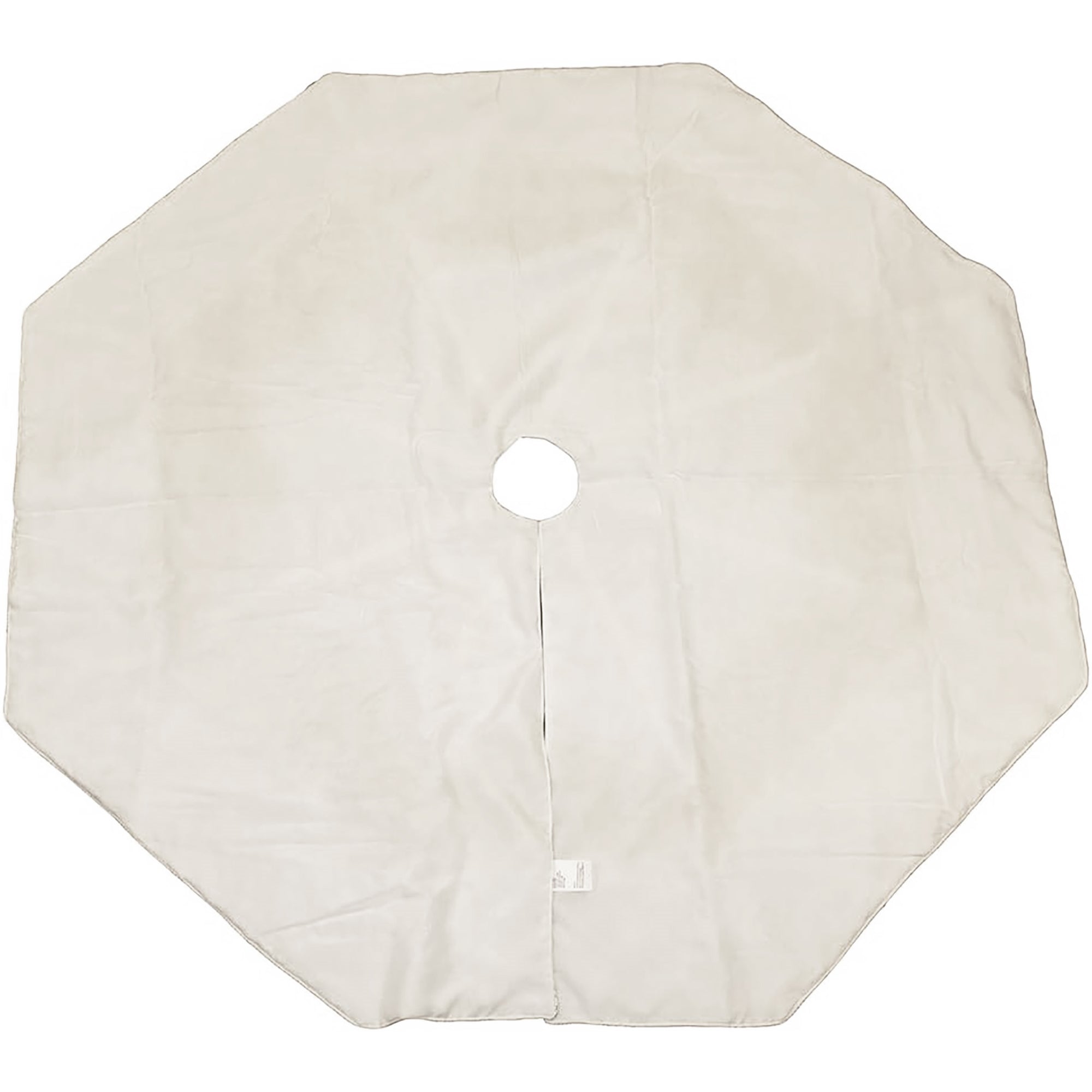 Kurt Adler Christmas Tree Skirt with Sequined Quilt Design, Ivory, 52in