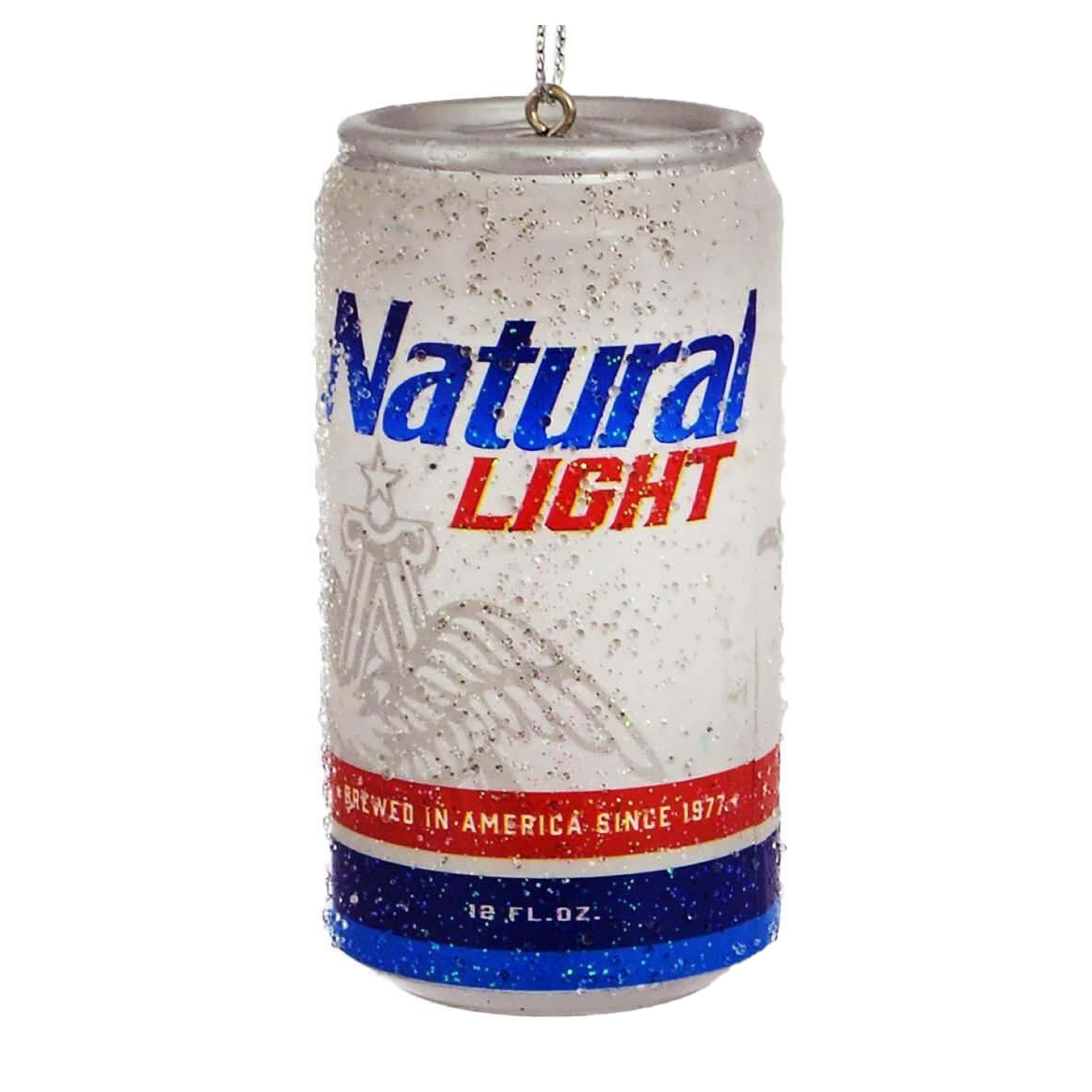 Kurt Adler Plastic Ornament Budweiser Natural Light Can