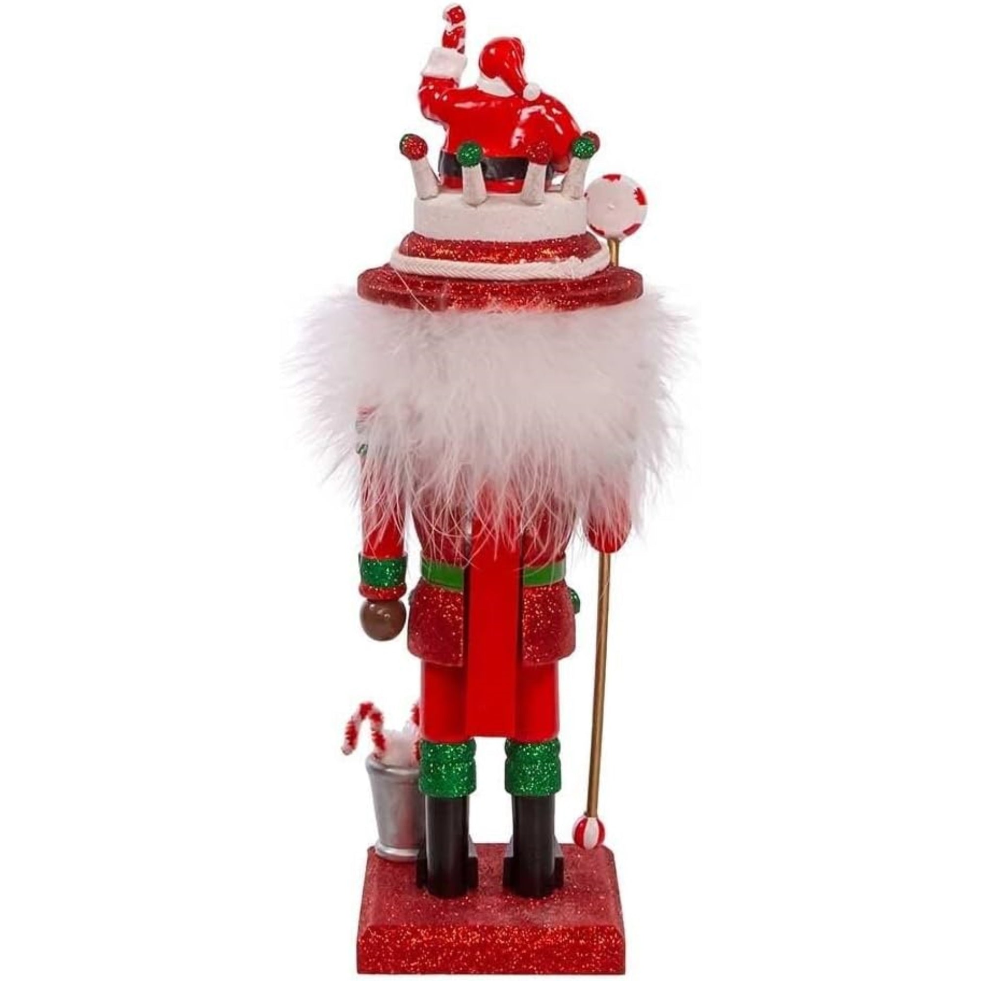 Kurt Adler Hollywood Wooden Nutcracker Collection, African American Santa, 12"