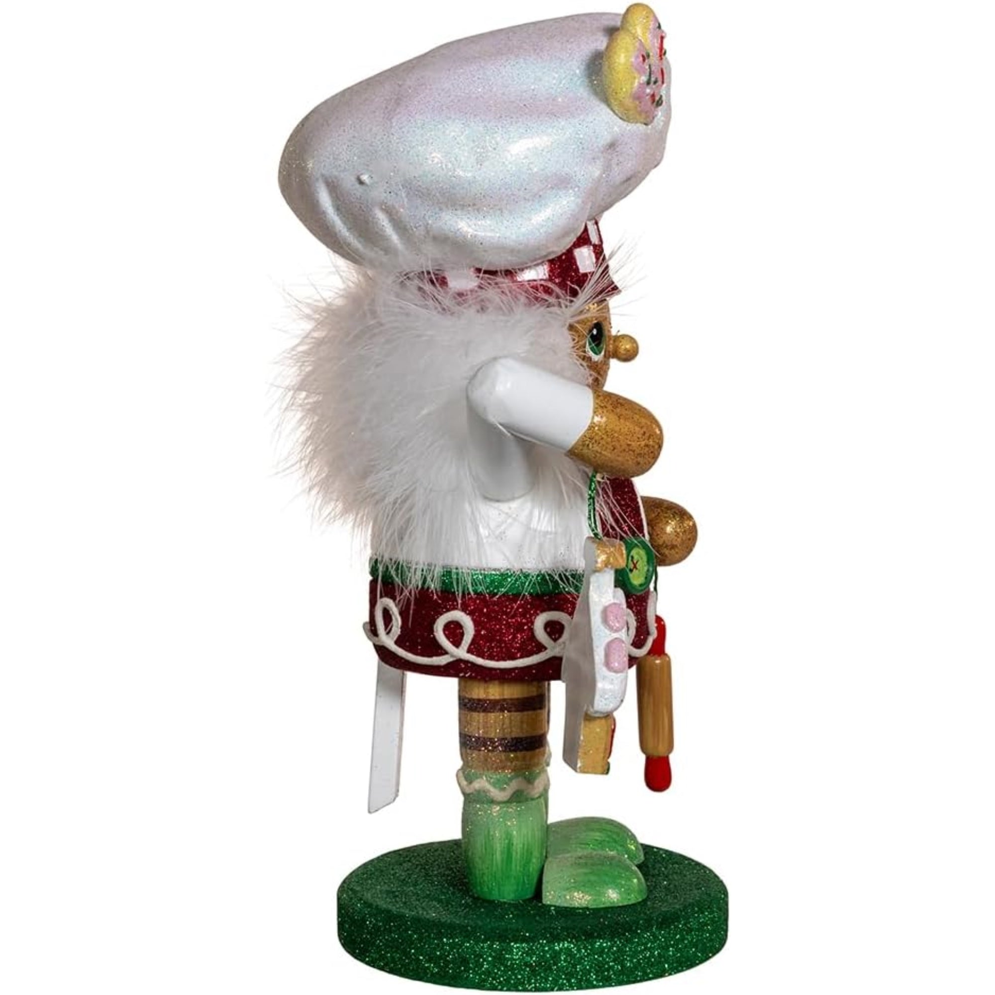Kurt Adler Hollywood Wooden Nutcracker Collection, Gingerbread Baker Boy, 10"