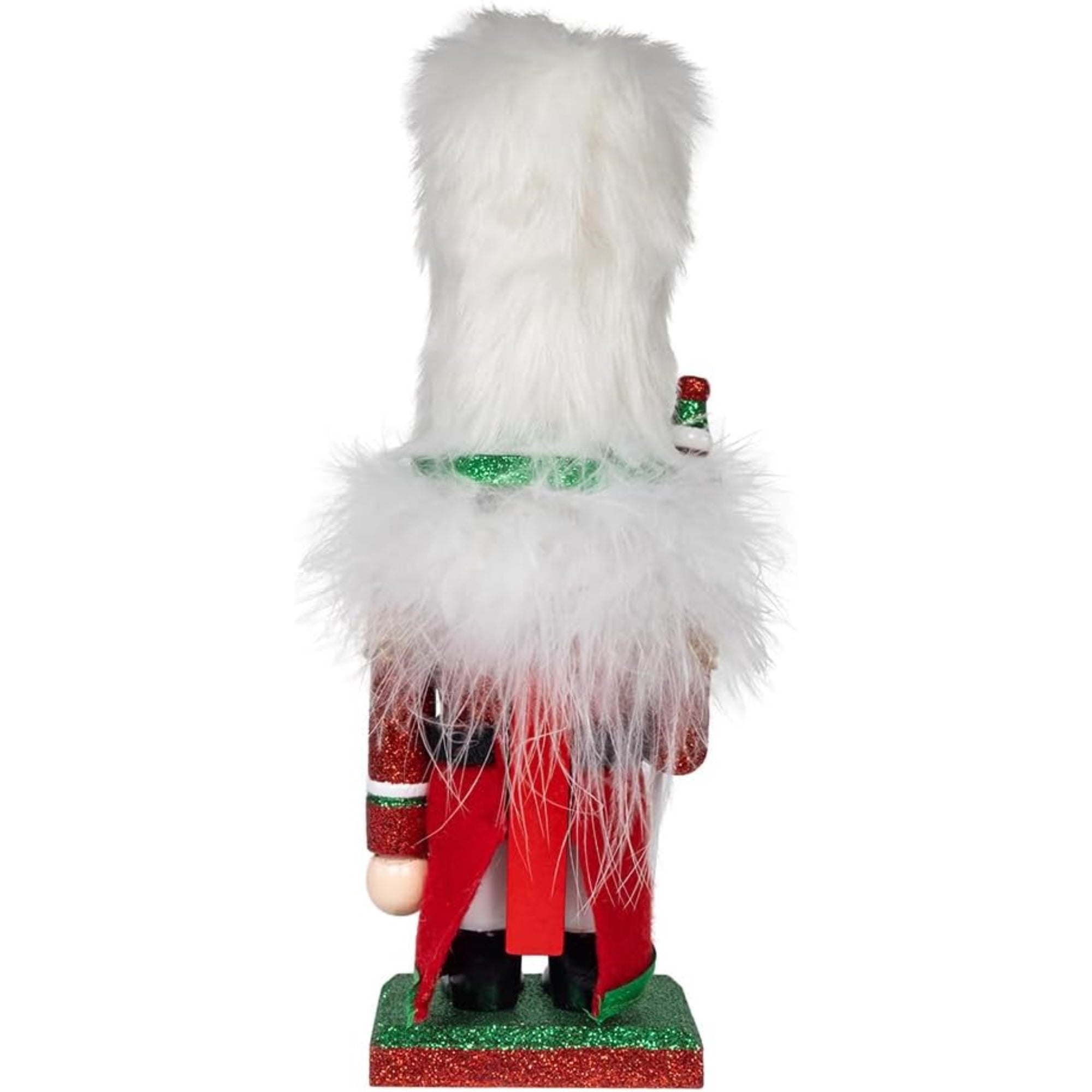 Kurt Adler Hollywood Wooden Nutcracker Collection, Red, Green & White Soldier, 9"