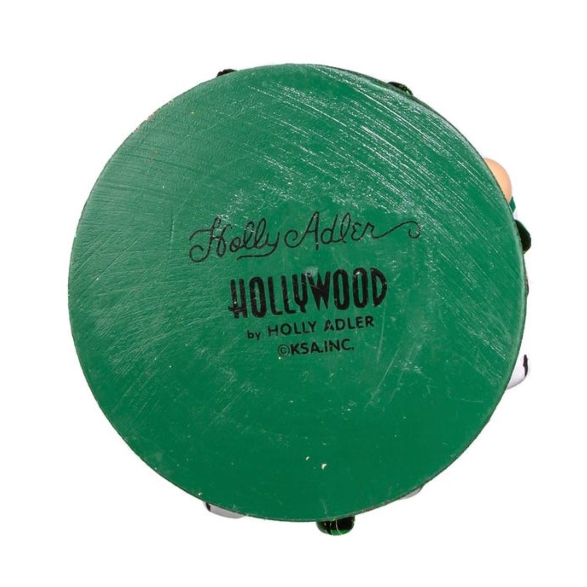 Kurt Adler Hollywood Wooden Nutcracker Collection, Red, White & Green Candy Tower Hat, 15"