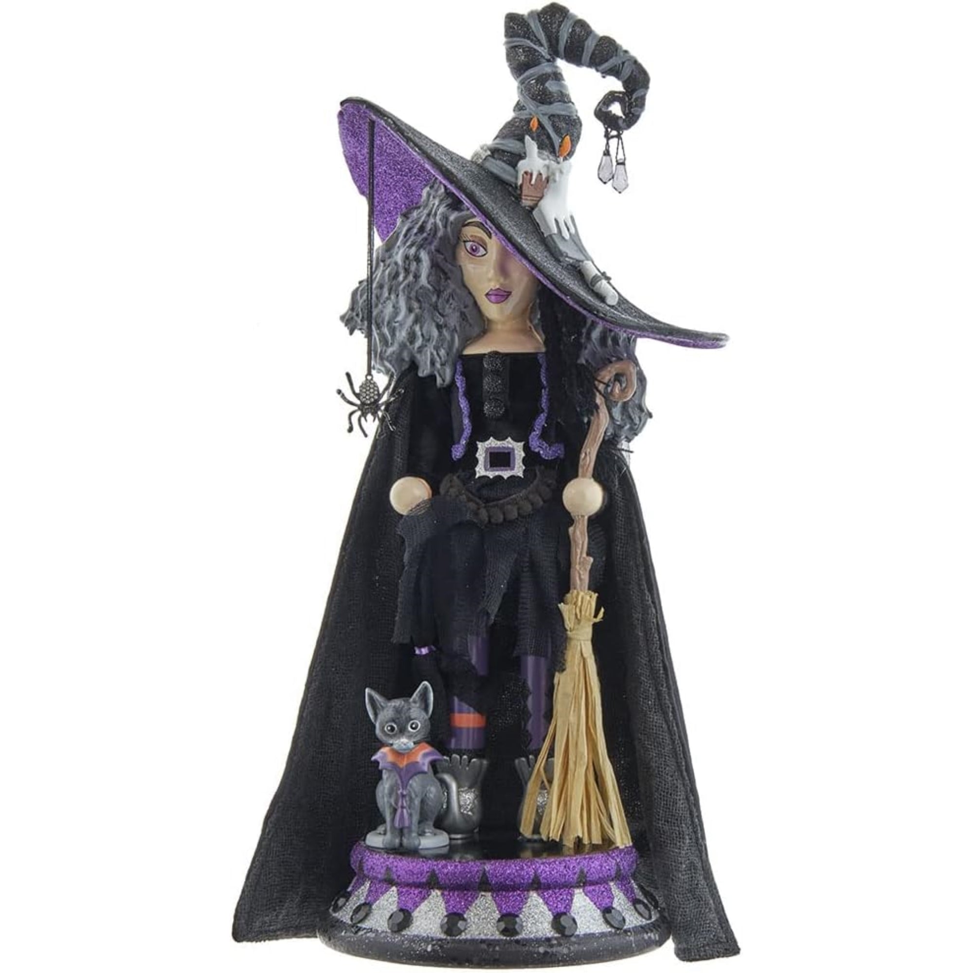 Kurt Adler Hollywood Wooden Nutcracker Collection, Witch, 17"