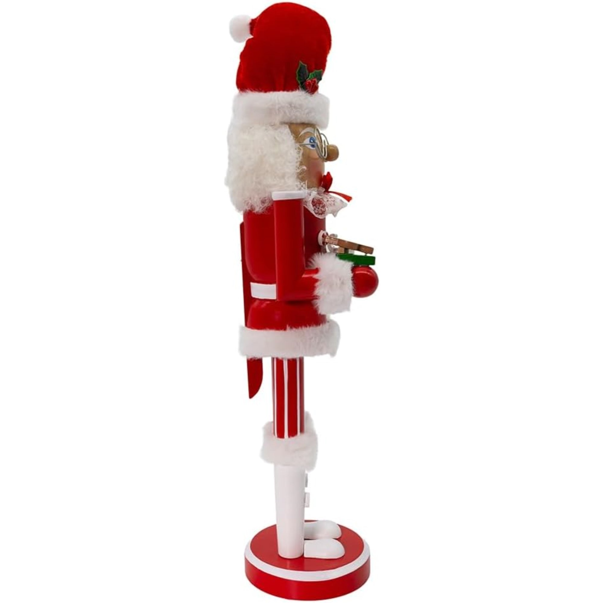 Kurt Adler Wooden Nutcrackers, Mrs. Claus, 15"