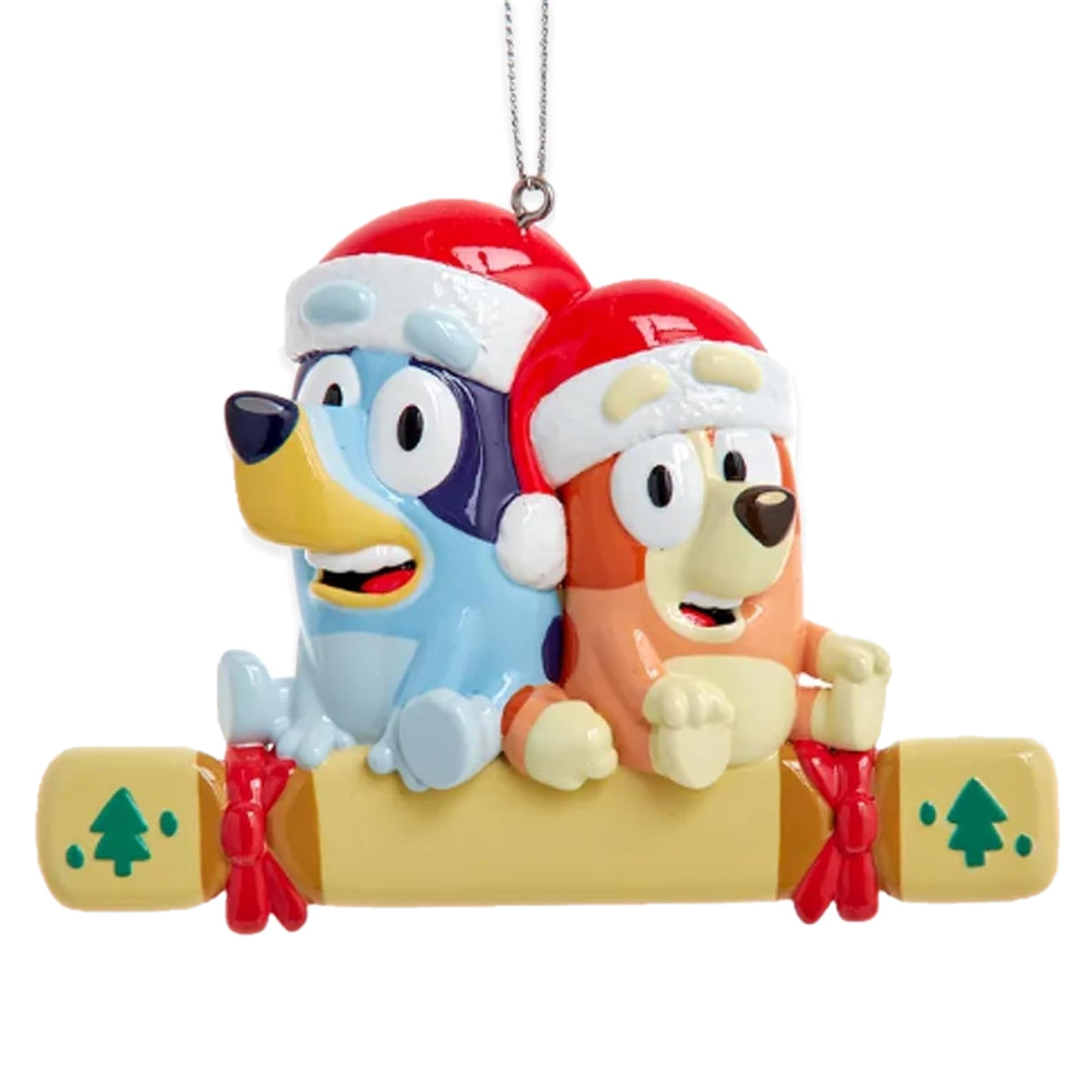 Kurt Adler Resin Ornament for Christmas Tree, Bluey & Bingo