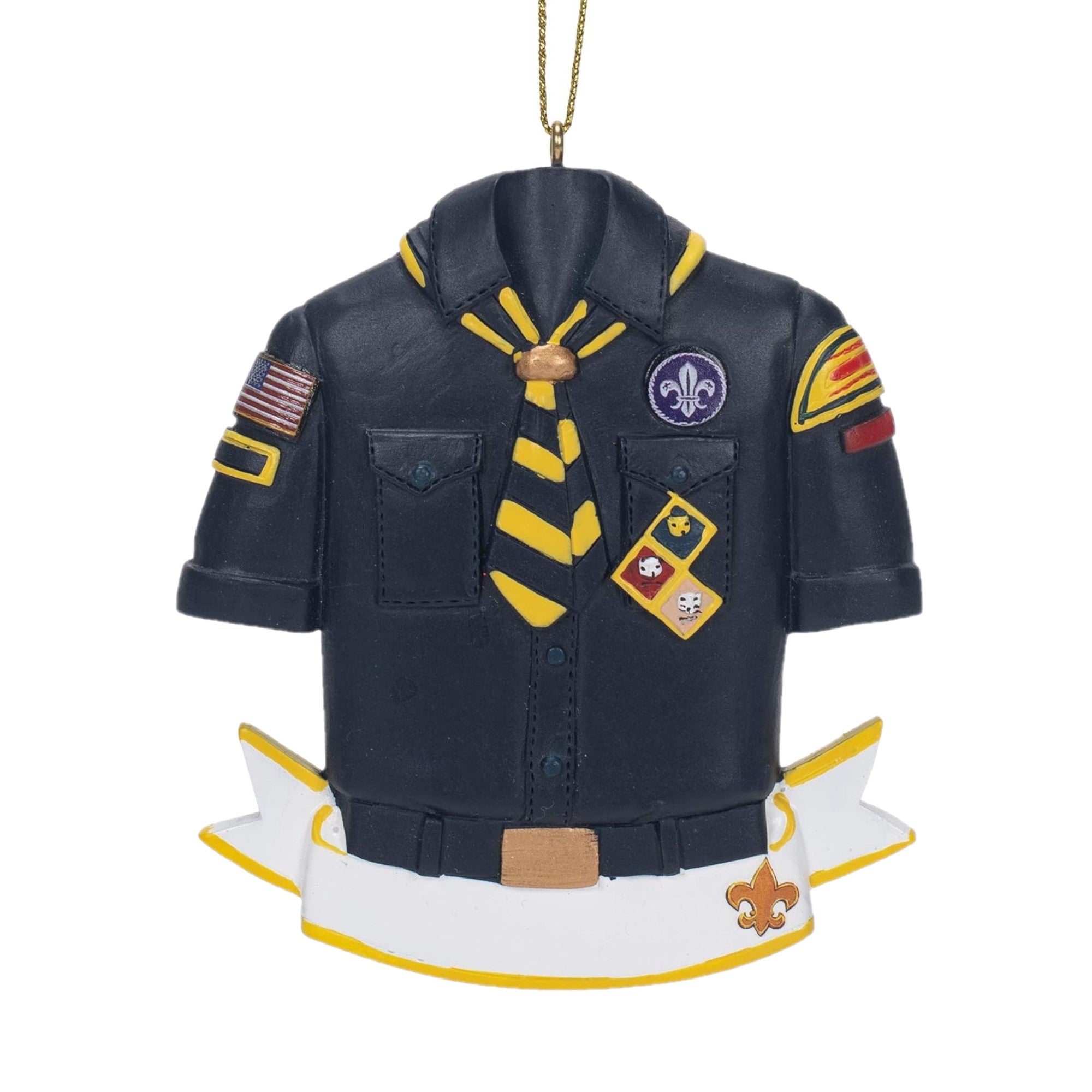 Kurt Adler Resin Ornament for Christmas Tree, Club Scout Shirt