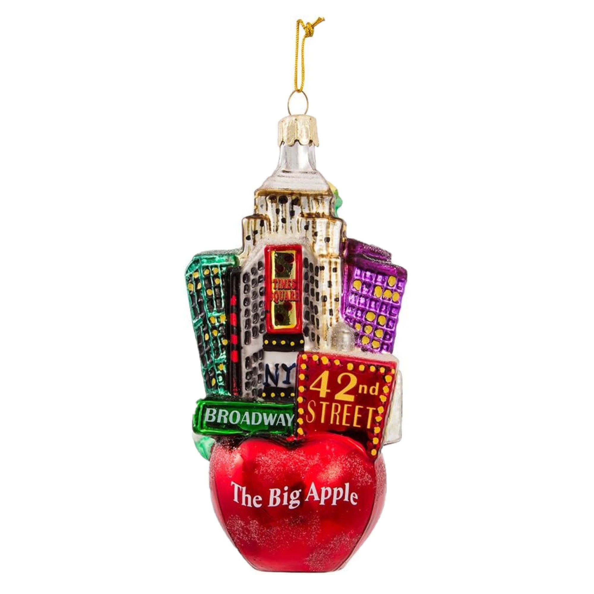Kurt Adler Glass Ornament for Christmas Tree, New York City Cityscape