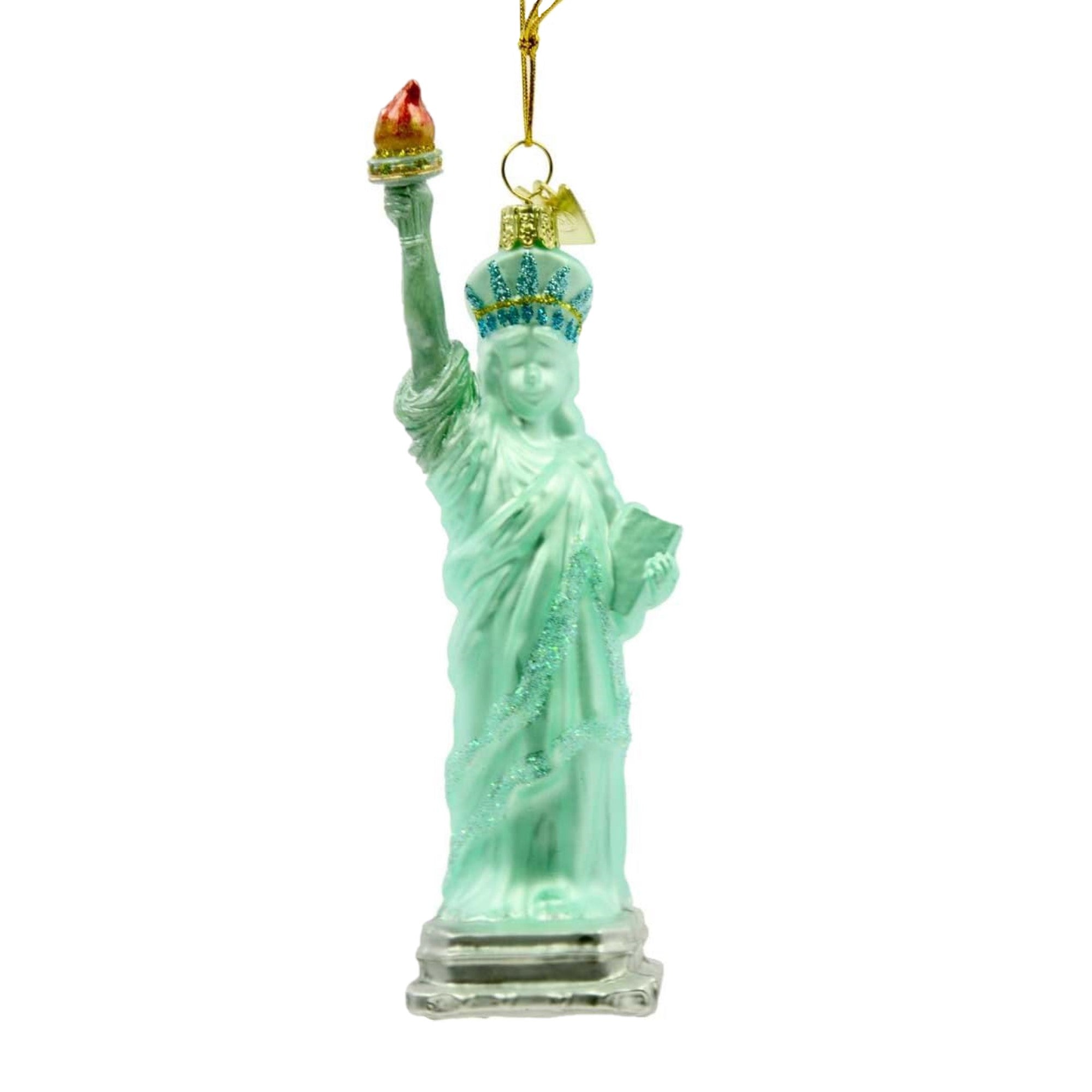 Kurt Adler Glass Ornament for Christmas Tree, Statue of Liberty