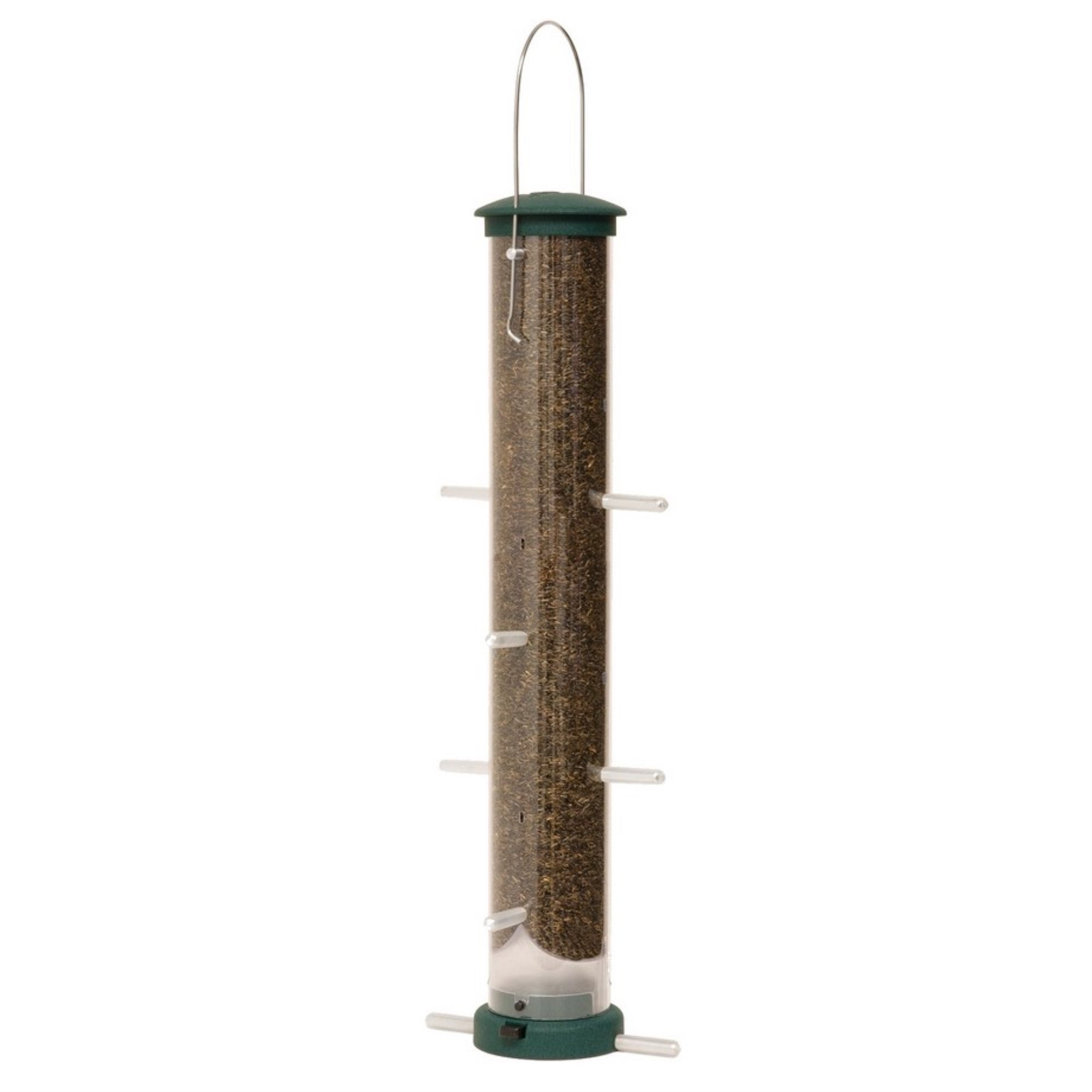 Aspects Quick-Clean Nyjer Seed Tube Feeder – 10-Port Finch Feeder with Removable Base for Easy Cleaning – UV-Stabilized, Weather-Resistant – 1.75 Quart Capacity